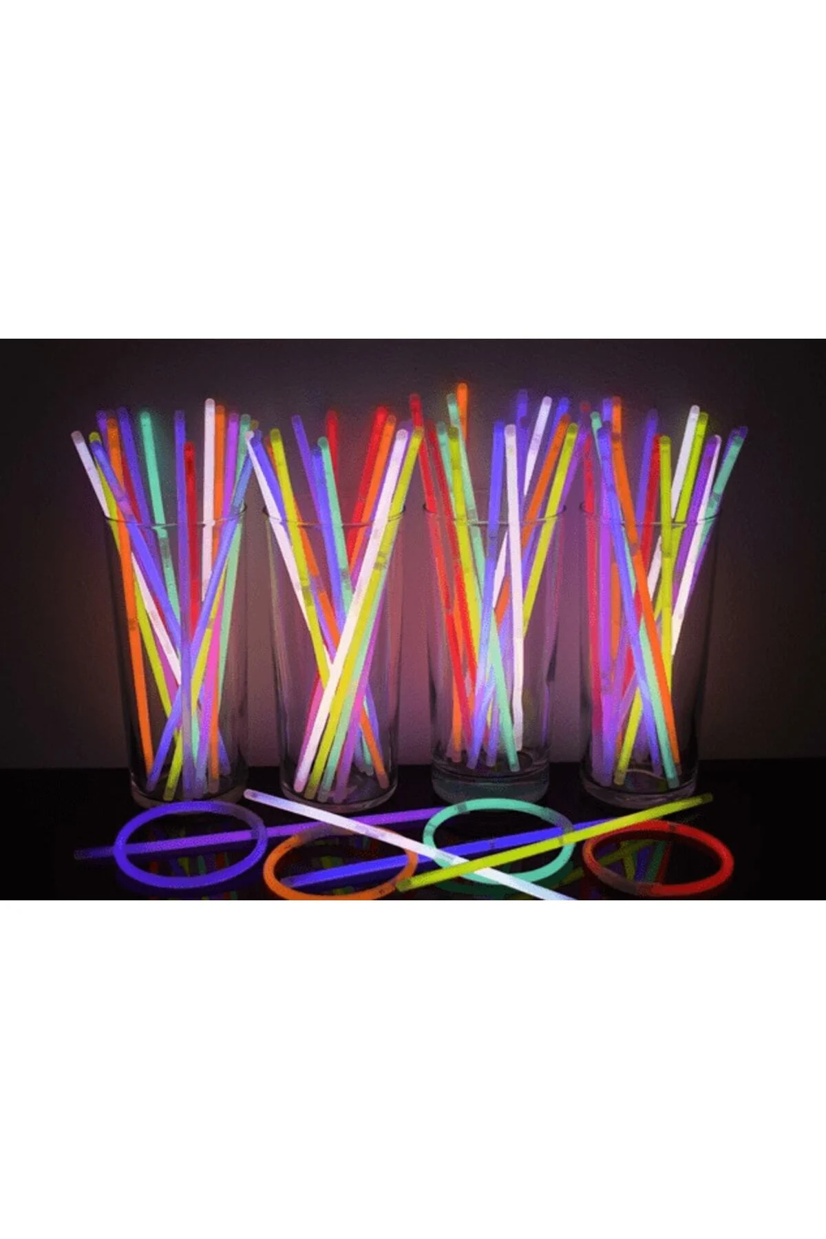 Kostüm Tamamlayıcı Aksesuar-glow Stick Fosforlu Neon Bileklik 50 Adet-19890