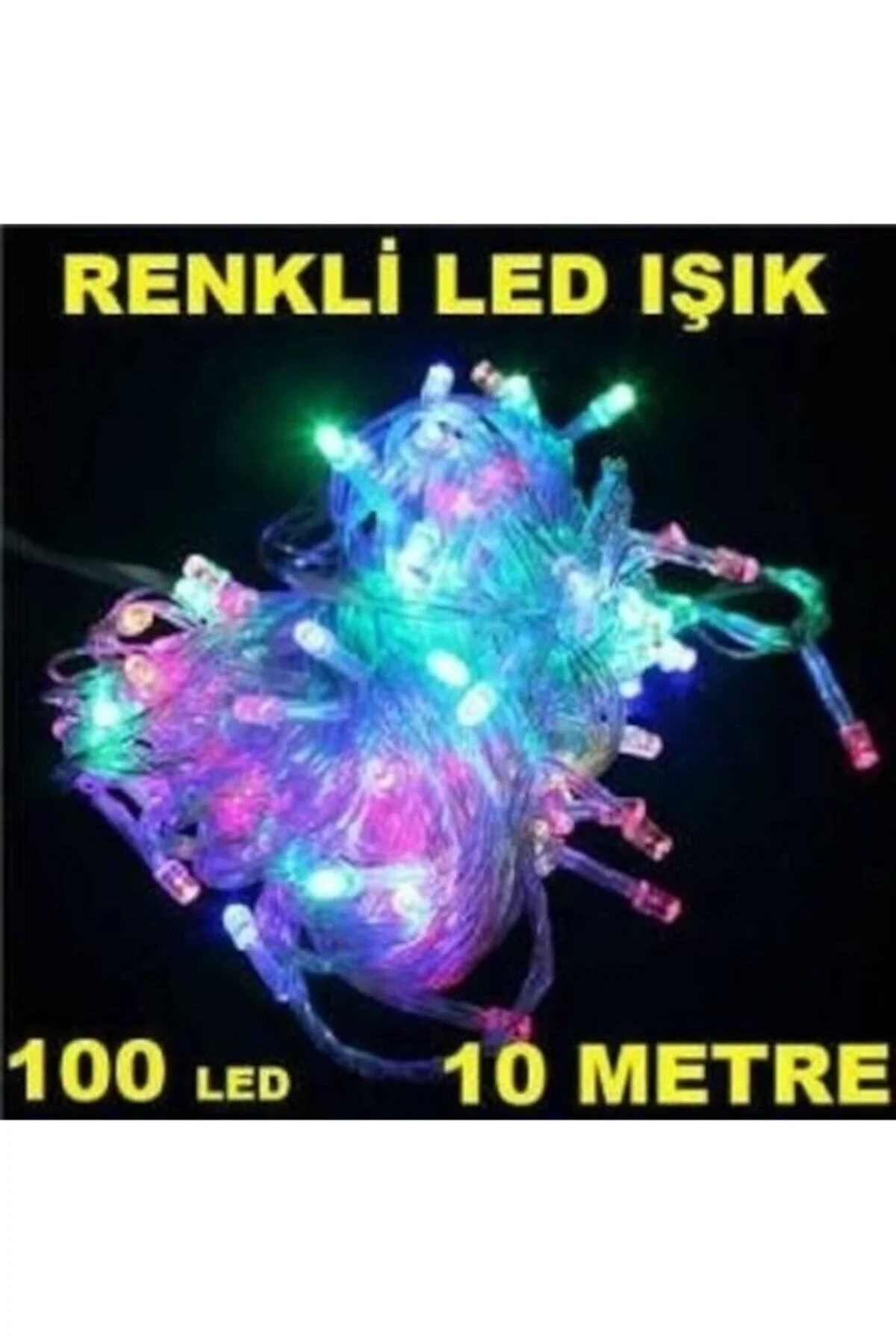 10mt Rgb 100 Led Fişli Noel Parti Yılbaşı Ağaç Dekoratif Aydınlatma Lambası Animasyonlu Süsleme - Firsat Ayi Görsel 2