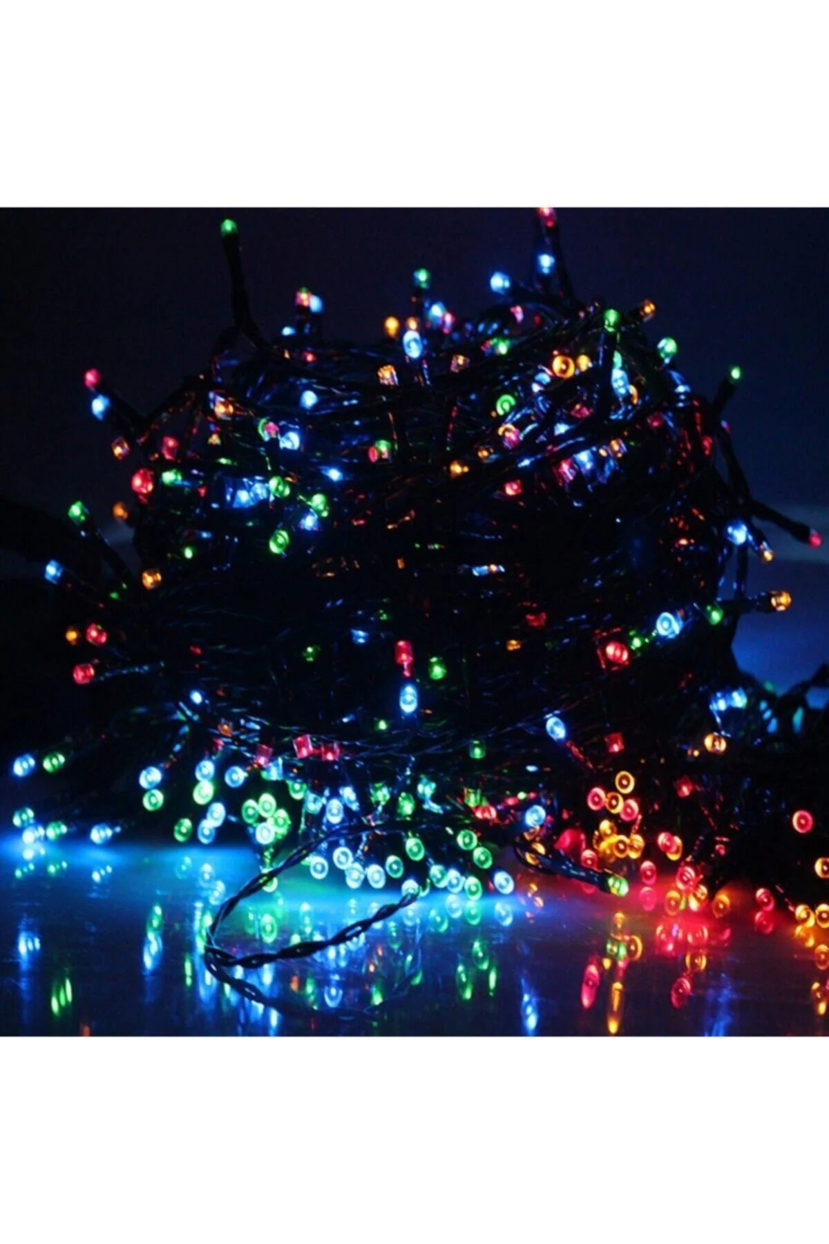 10mt Rgb 100 Led Fişli Noel Parti Yılbaşı Ağaç Dekoratif Aydınlatma Lambası Animasyonlu Süsleme