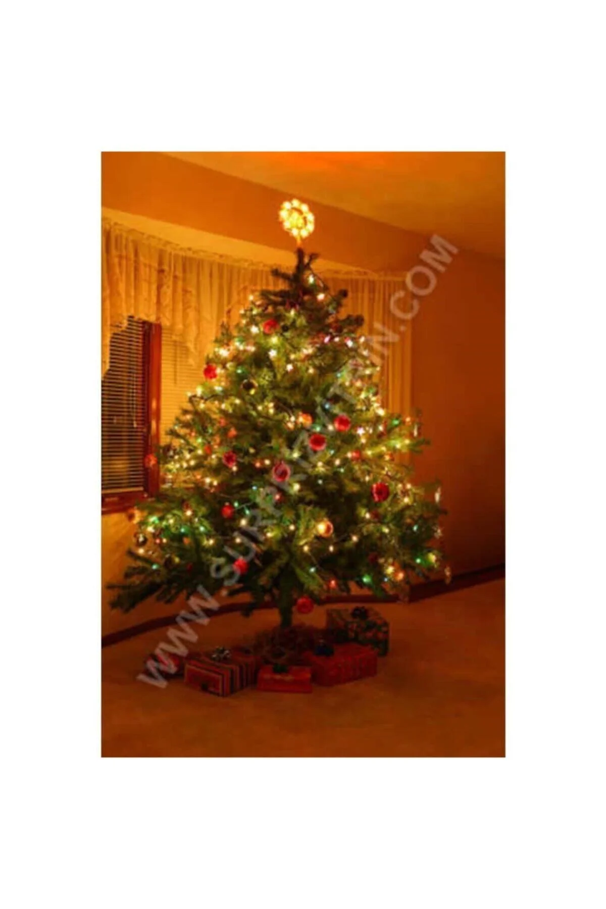 10mt Rgb 100 Led Fişli Noel Parti Yılbaşı Ağaç Dekoratif Aydınlatma Lambası Animasyonlu Süsleme