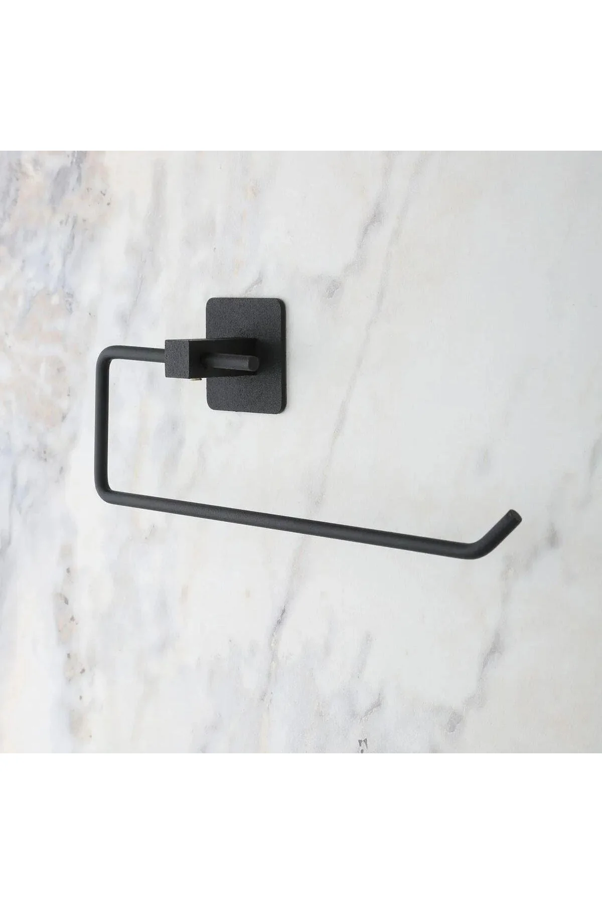 Kendiliğinden Yapışkanlı Siyah Paslanmaz Metal Rulo Havluluk Aparat - Just Cheap Store Görsel 2