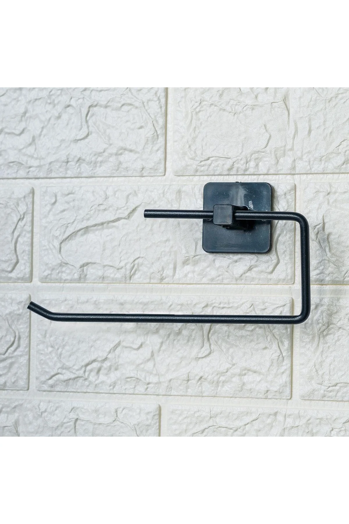 Kendiliğinden Yapışkanlı Siyah Paslanmaz Metal Rulo Havluluk Aparat - Just Cheap Store Görsel 5