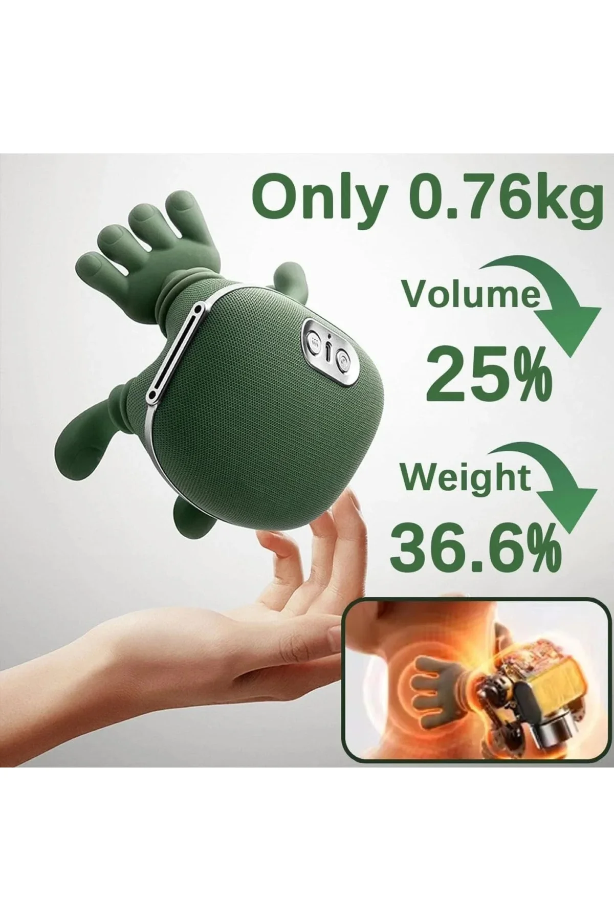 Boyun Omuz Masaj Aleti insan Eli Görünümlü Kas Masaj Aleti (4741) - Just Cheap Store Görsel 3