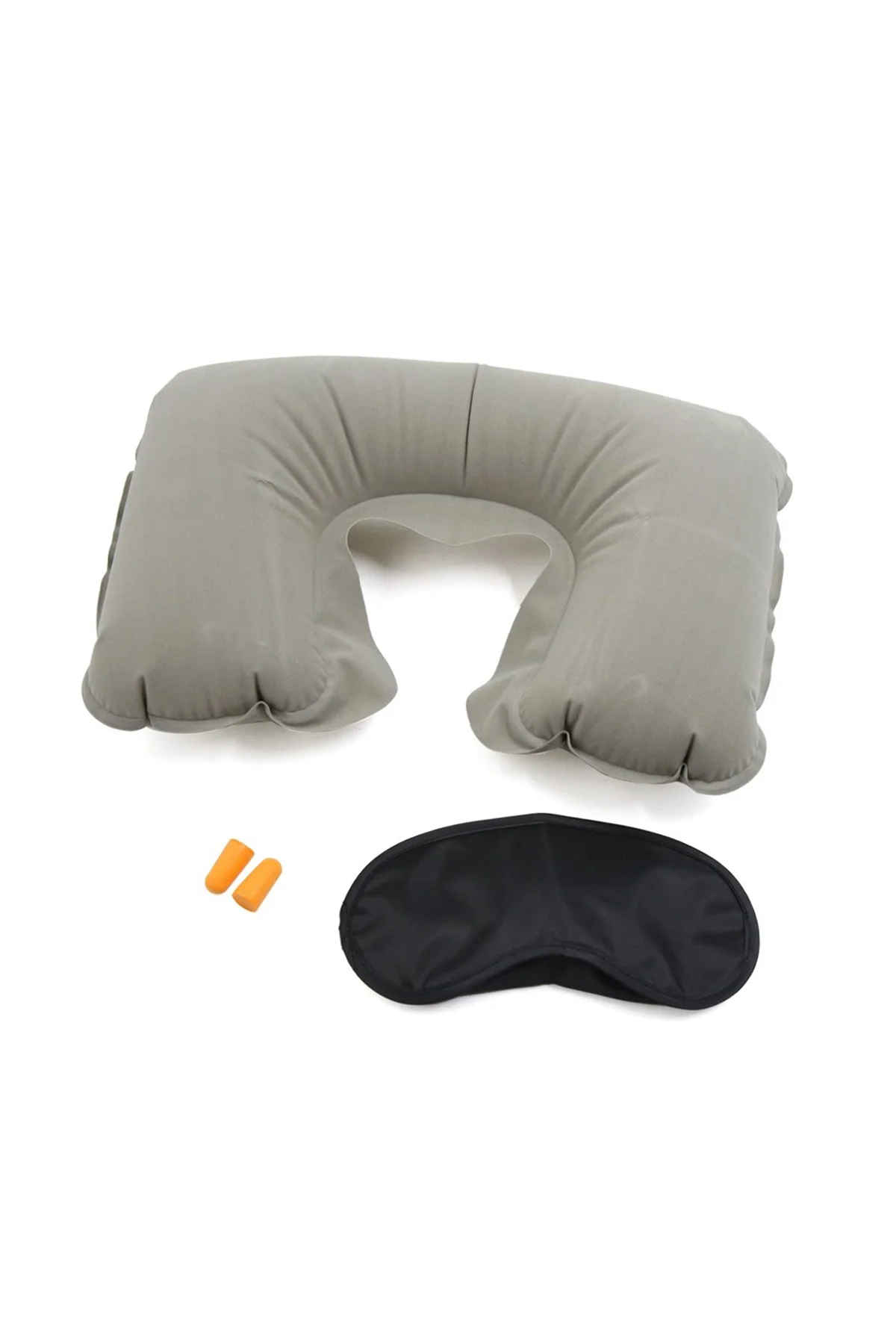 Üçlü Seyahat Seti Şişme Yastık Göz Bandı Kulak Tıkacı (4741) - Just Cheap Store Görsel 2