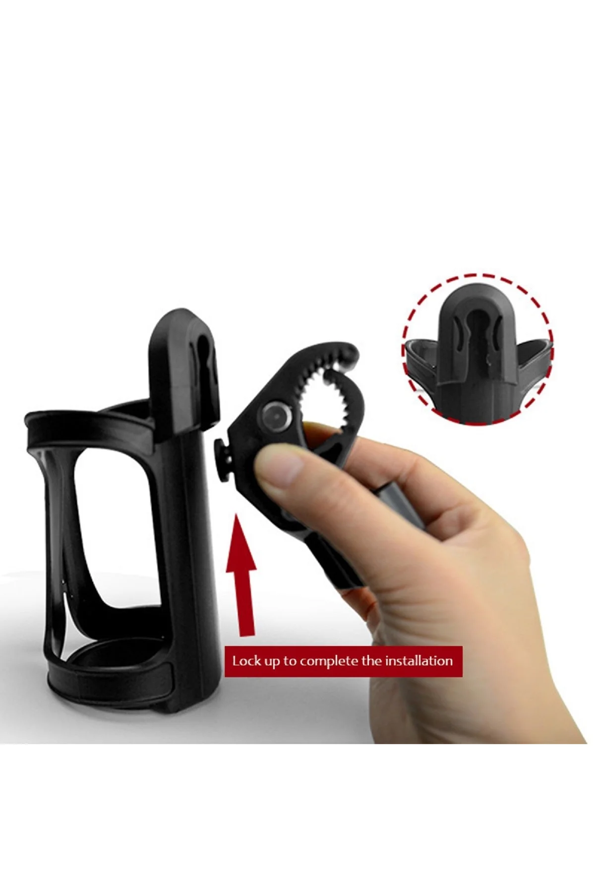 Bebek Arabası Bisiklet Uyumlu Ayarlanabilir Şişe Biberon ve Suluk Tutucu (4741) - Just Cheap Store Görsel 3
