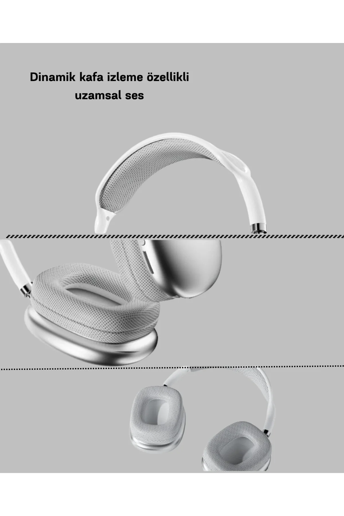 Bluetooth 5.0 Kulak Üstü Kulaklık – Uzamsal Ses, Gürültü Engelleme, Ergonomik Tasarım - Just Cheap Store Görsel 5