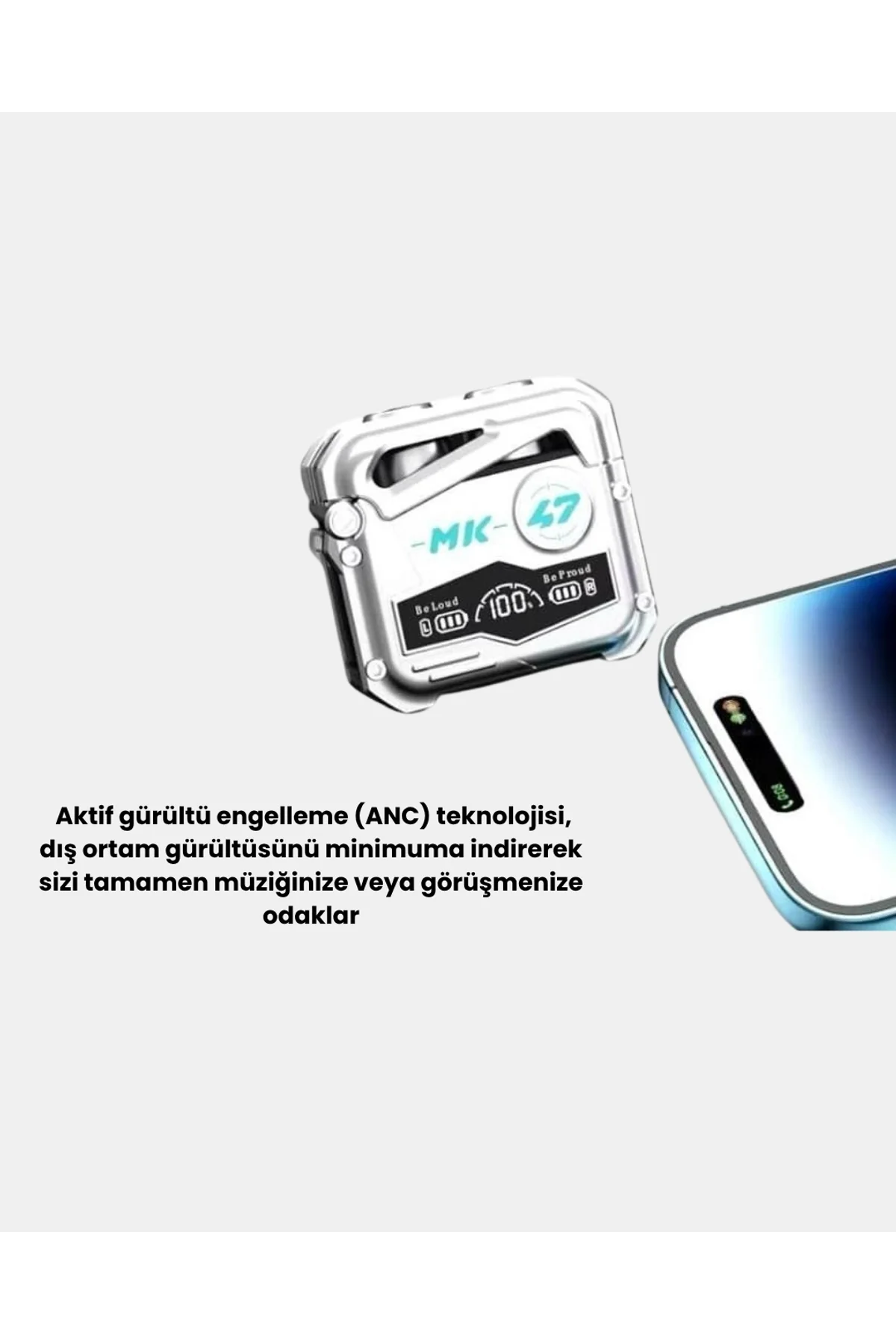 Powerbank Özellikli Bluetooth Kulaklık – Ergonomik, Suya Dayanıklı - Just Cheap Store Görsel 4