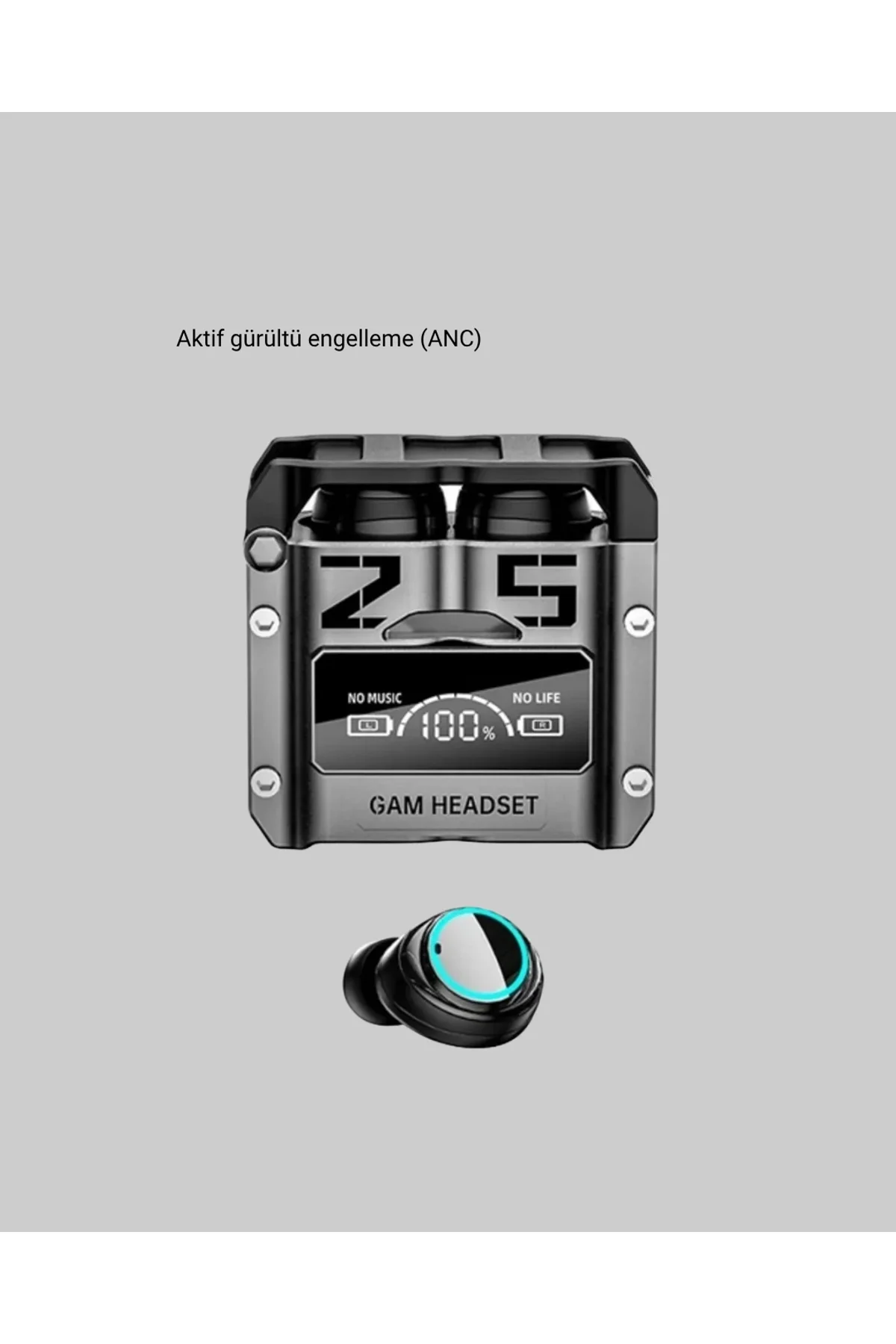 Kablosuz Bluetooth 5.3 Kulaklık – Aktif Gürültü Engelleme Ve Gecikmesiz Oyun Modu - Just Cheap Store Görsel 2