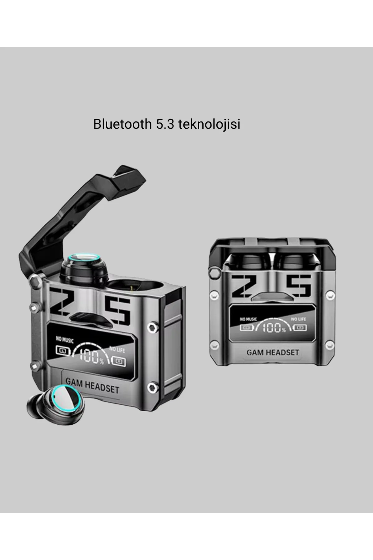 Kablosuz Bluetooth 5.3 Kulaklık – Aktif Gürültü Engelleme Ve Gecikmesiz Oyun Modu - Just Cheap Store Görsel 4