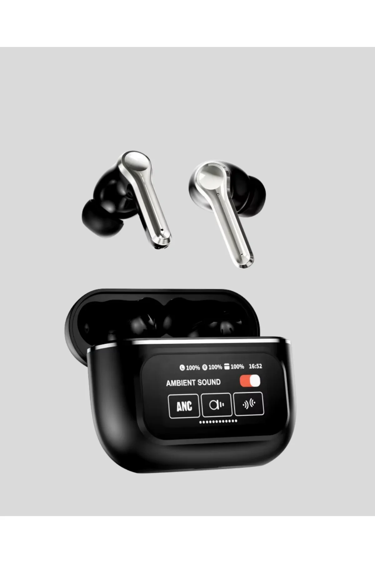 Anc Teknolojili Kablosuz Bluetooth Kulaklık – Dokunmatik, Dijital Göstergeli, Yüksek Ses Kalitesi - Just Cheap Store Görsel 5