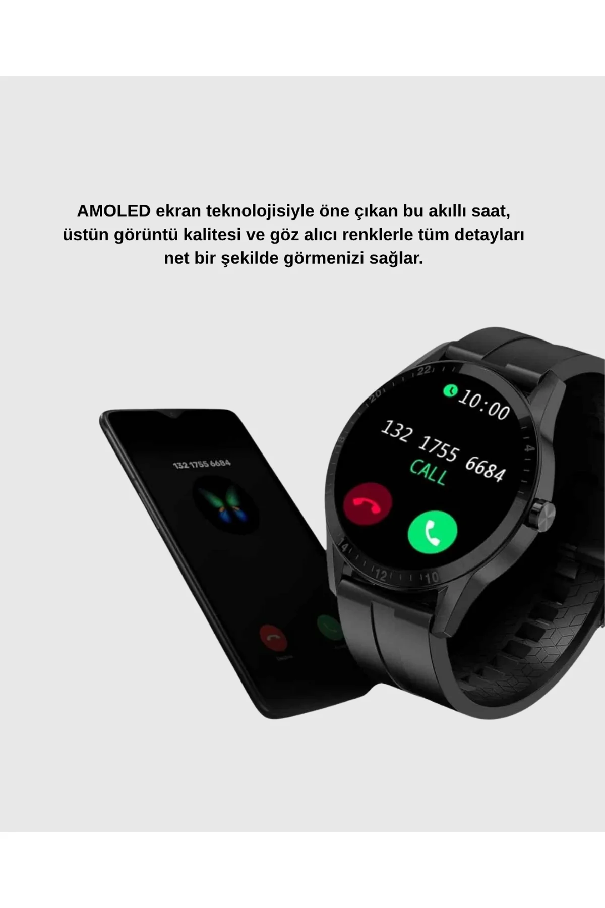 3 Kordonlu Amoled Akıllı Saat – Sağlık Takipli - Just Cheap Store Görsel 3