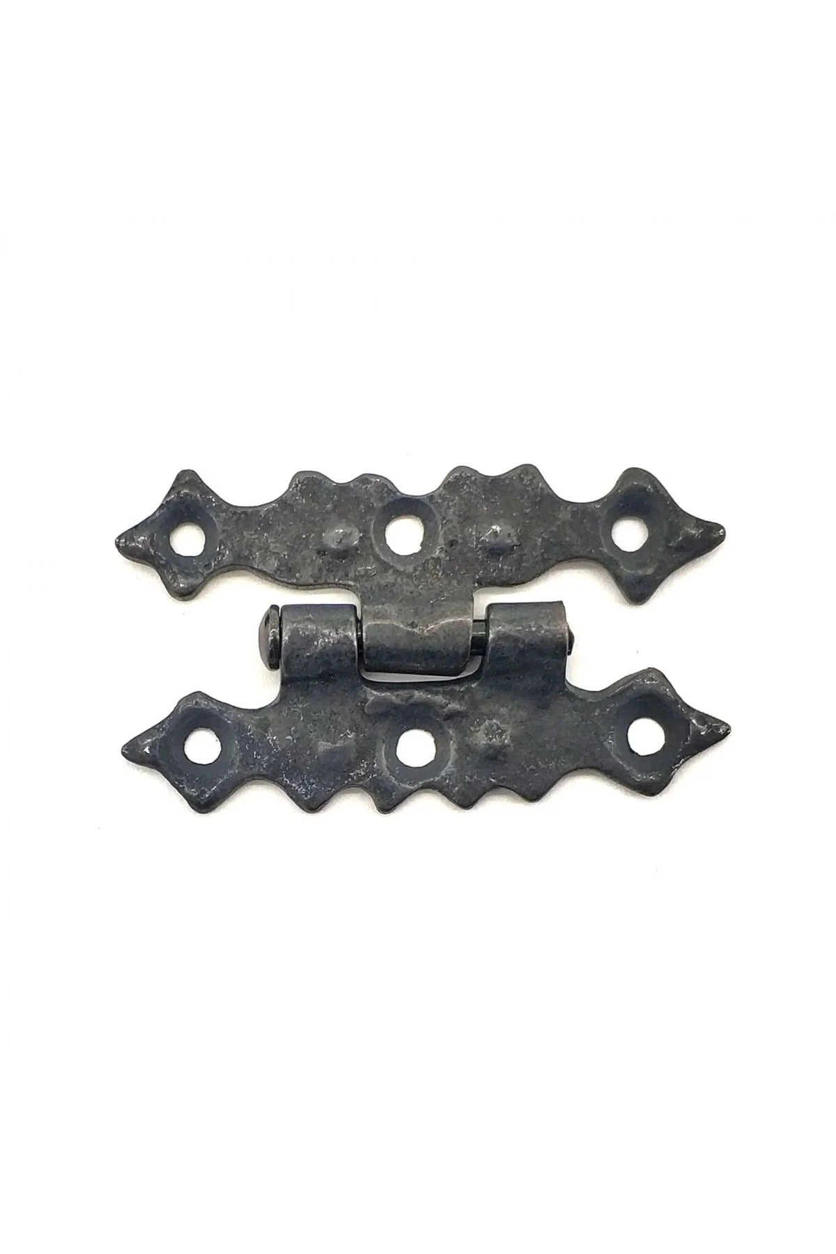 Antika Tarz Dekoratif Pirinç Yıldız Menteşe - 63x36 Mm, Oksit