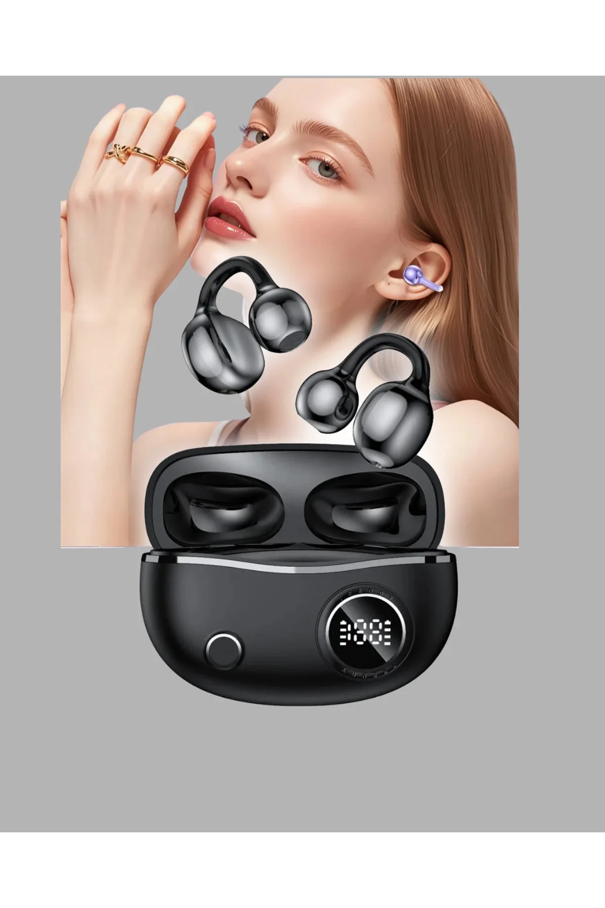 Açık Kulak Bluetooth Kulaklık 5.4 Aptx Destekli Ergonomik Tasarım - Just Cheap Store Görsel 4