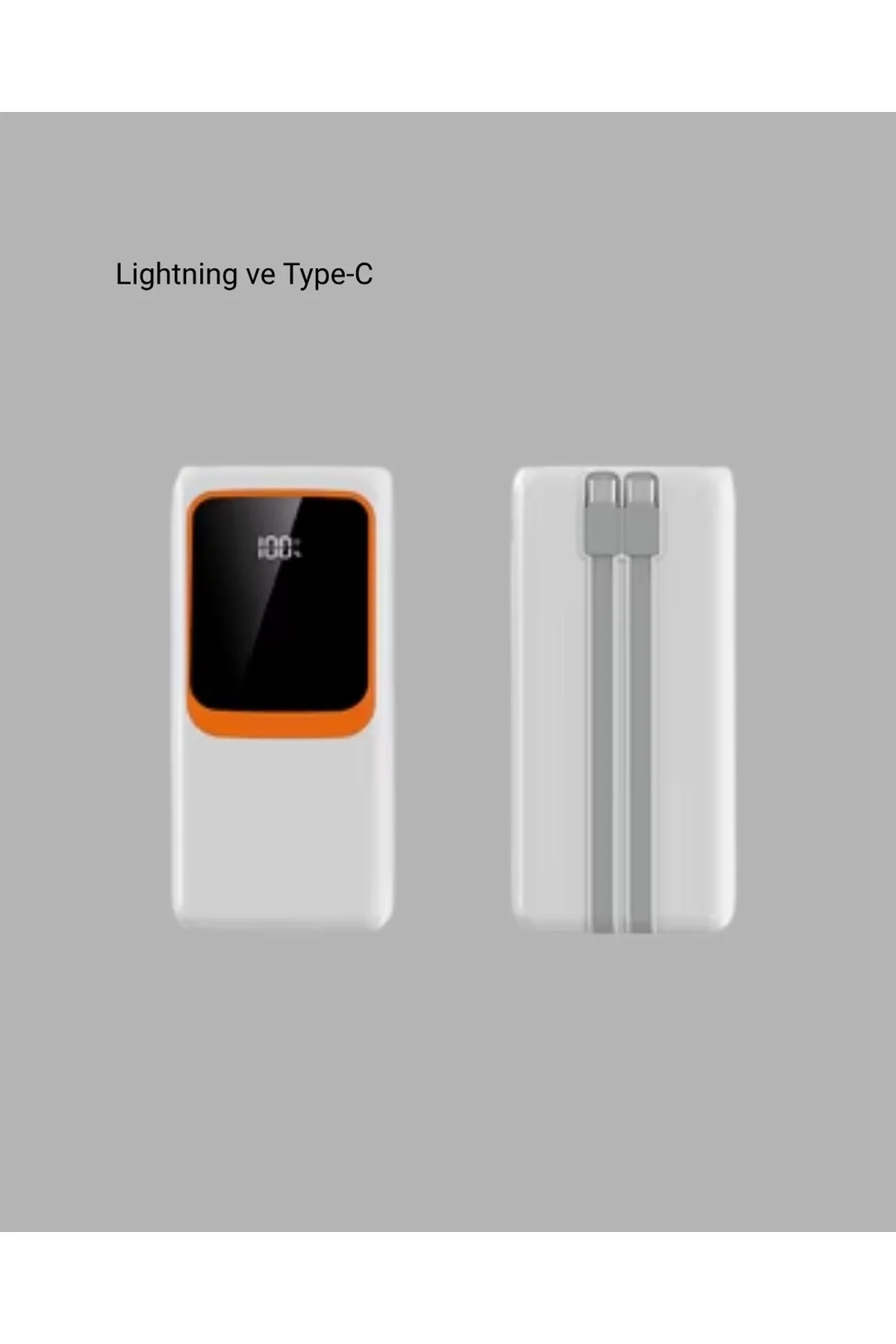 10000 Mah Taşınabilir Powerbank Çift Çıkışlı Type-c Ve Lightning Uyumlu - Just Cheap Store Görsel 5