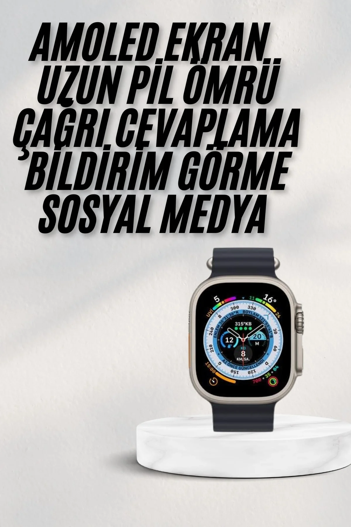 2025 Yeni Model Akıllı Saat Android Ve İos Uyumlu Çağrı Cevaplama - Just Cheap Store Görsel 2