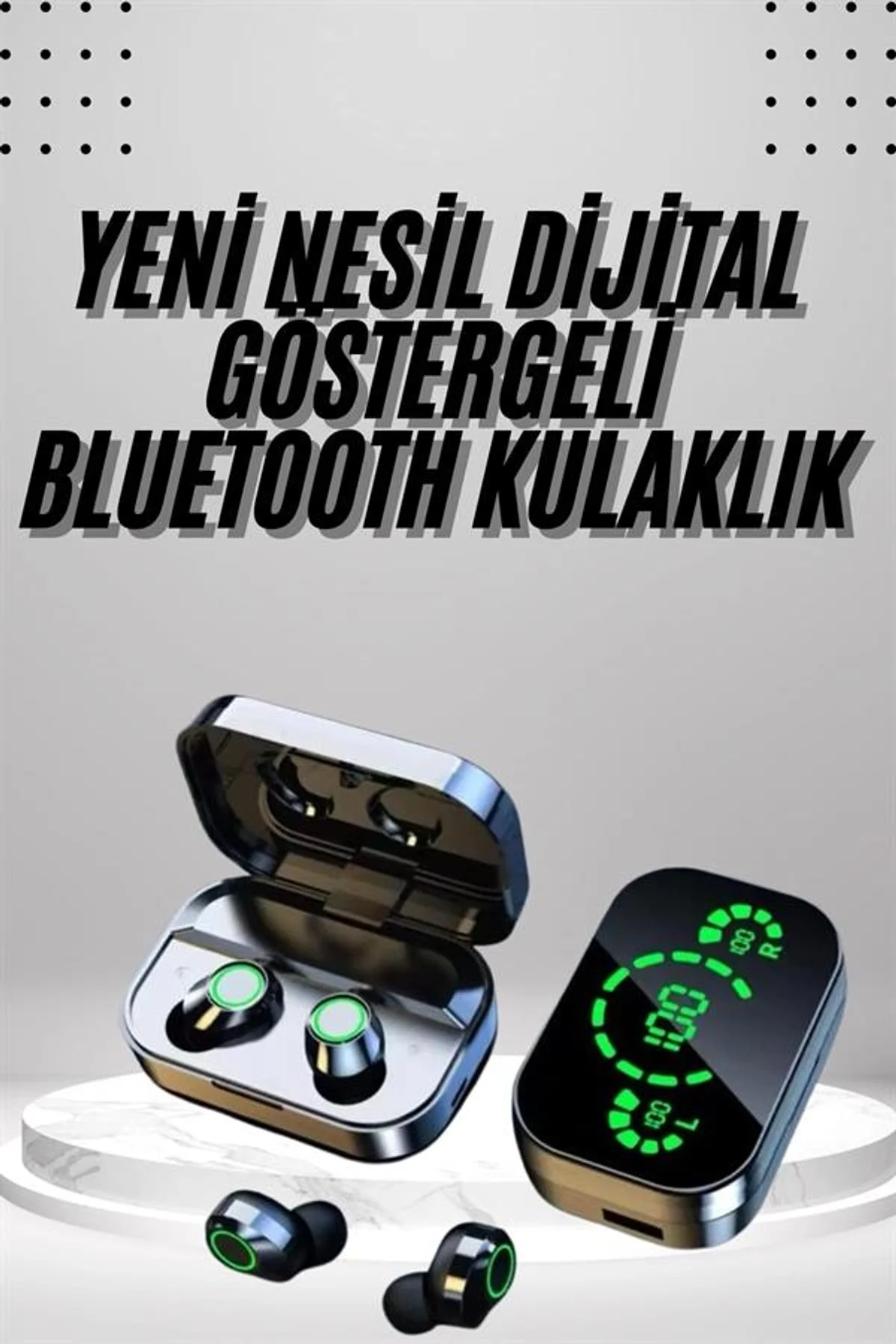 2025 Model Bluetooth Kulaklık Telefon Şarj Edebilen Çağrı Cevaplama Dijital Göstergeli - Just Cheap Store Görsel 2