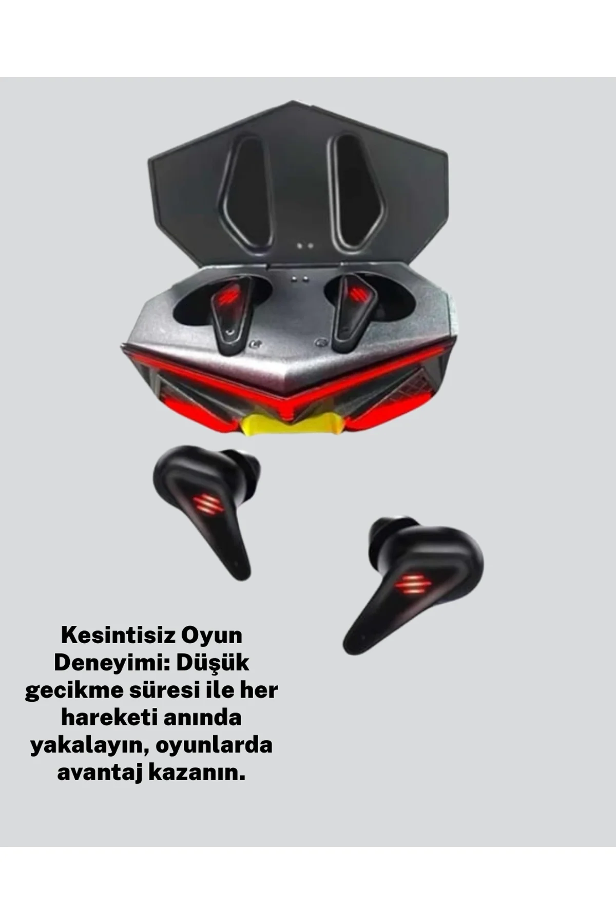 Led Işıklı Kablosuz Kulaklık Ergonomik Tasarım Yeni Nesil - Just Cheap Store Görsel 3