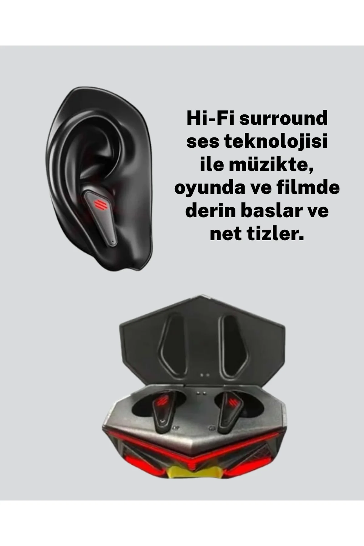 Kablosuz Bluetooth Kulaklık Led Işıklı Yeni Nesil - Just Cheap Store Görsel 4