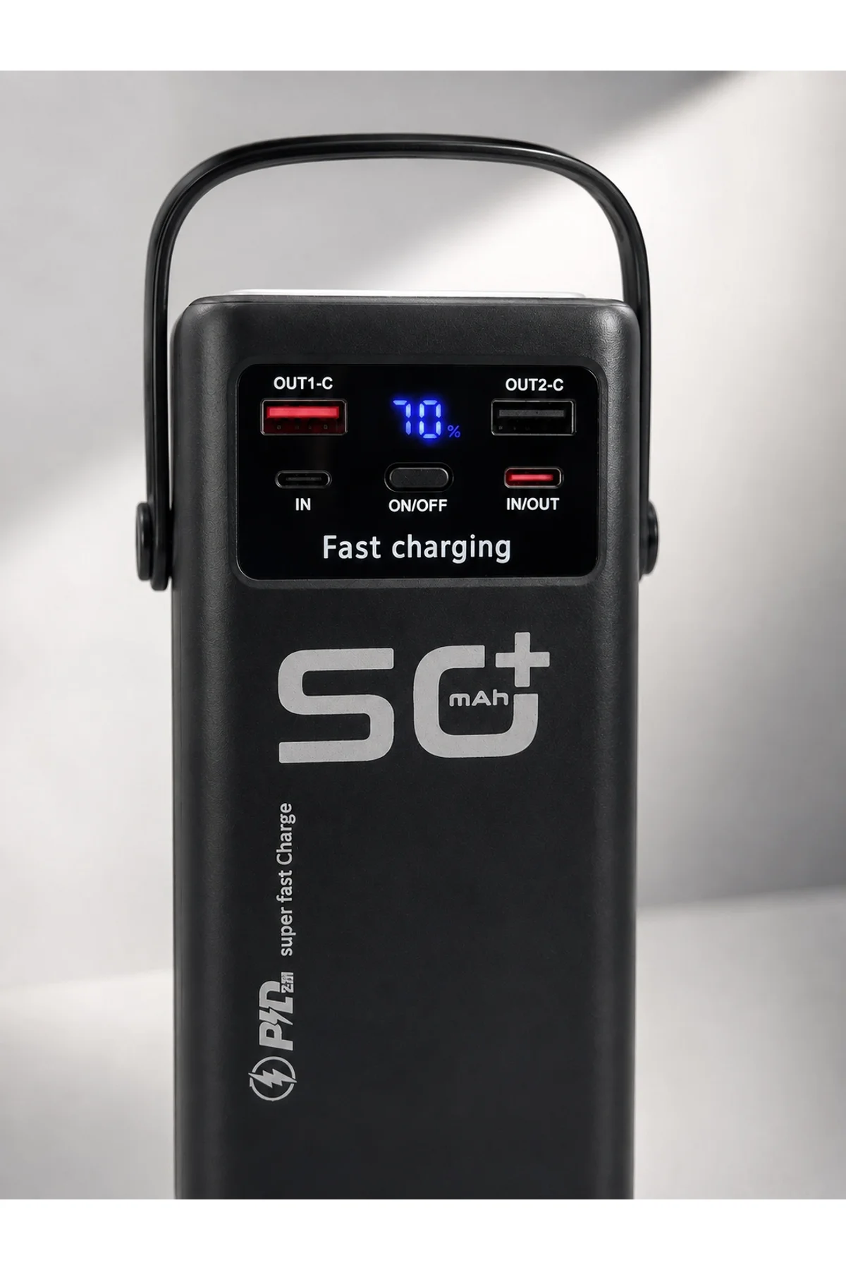 Hızlı Şarj Powerbank 50.000 Mah 4 Dahili Kablolu Led Aydınlatmalı Dijital Göstergeli Taşınabilir Bat - Just Cheap Store Görsel 5