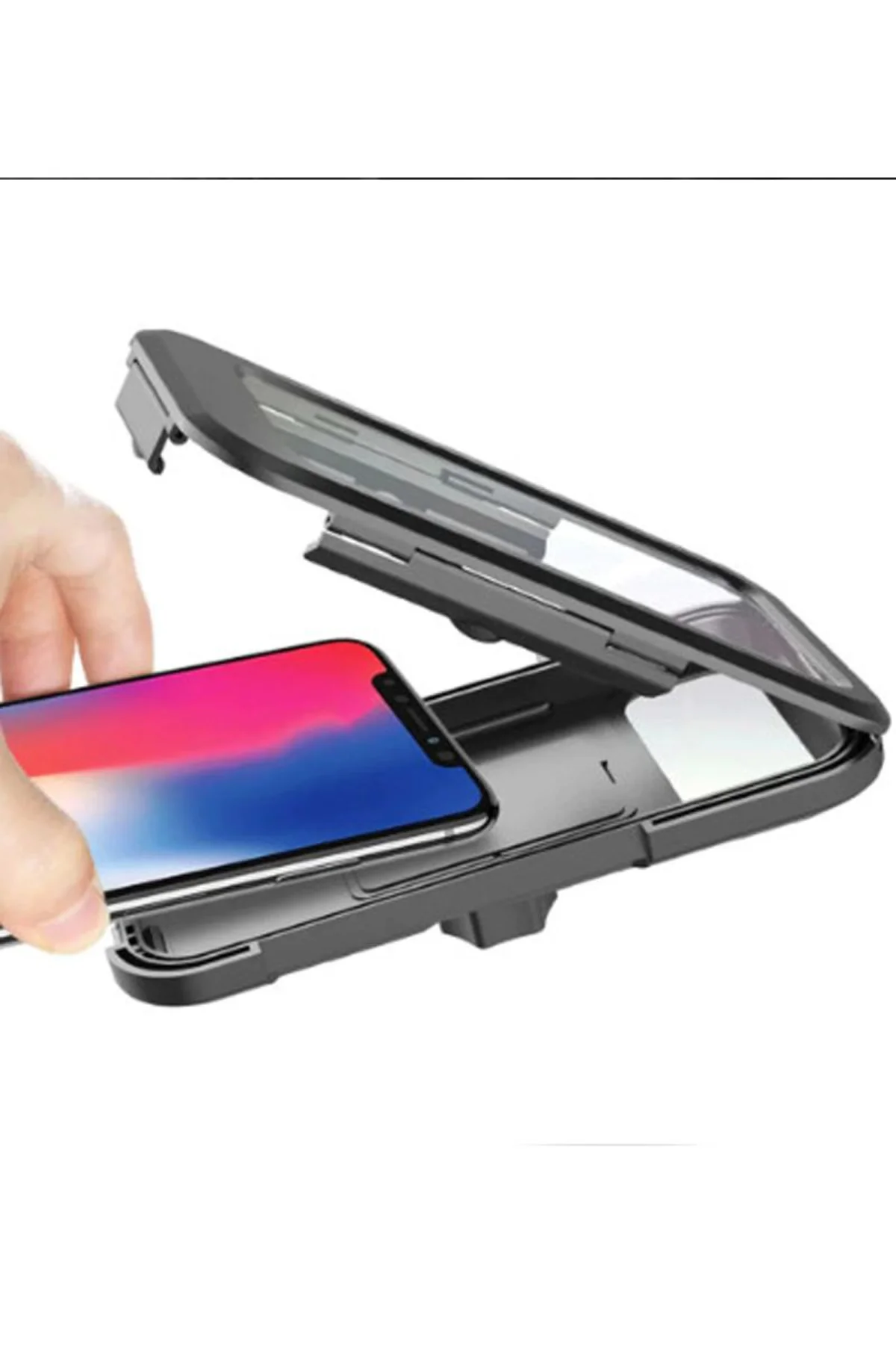 Gidon Bağlantılı Su Geçirmez Mıknatıslı Motorsiklet Telefon Tutucu - Just Cheap Store Görsel 3