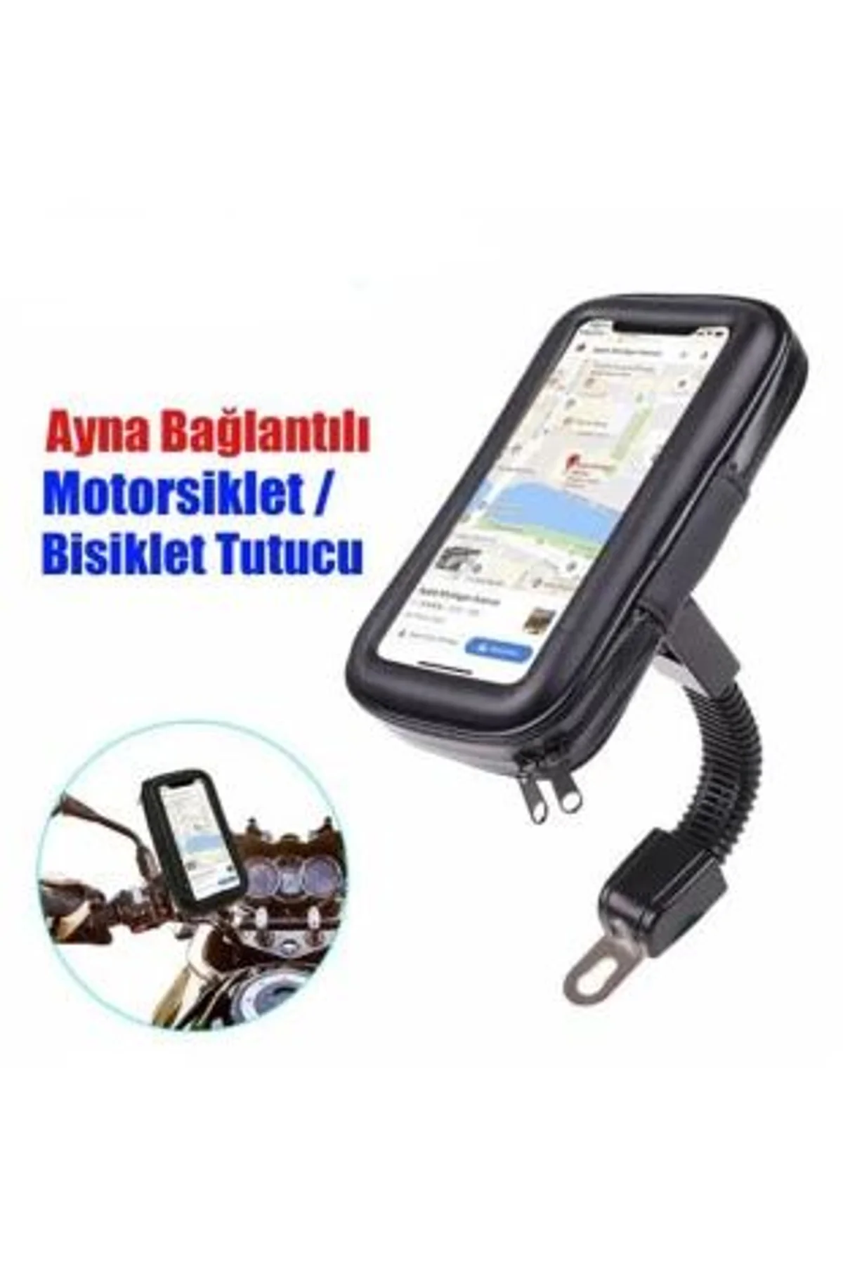 Motorsiklet Su Geçirmez Telefon Kılıfı Telefon Tutucu 7 İnç Xl - Just Cheap Store Görsel 2