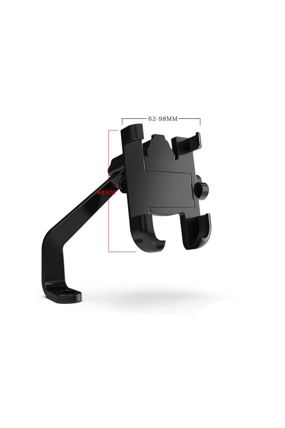 Alüminyum Gövdeli Metal Ayna Bağlantılı Motosiklet Telefon Tutucu 7 İnç Xl - Just Cheap Store Görsel 5