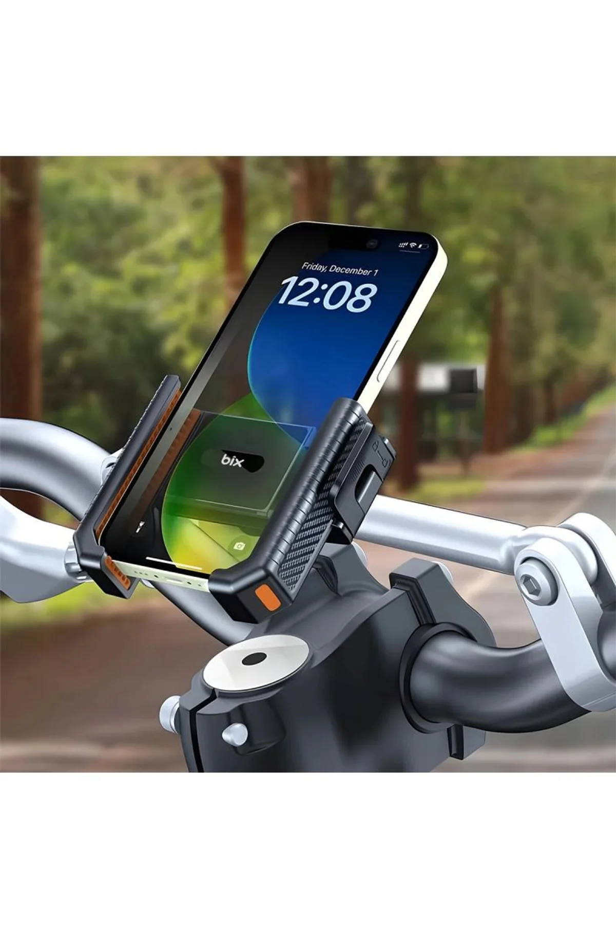 Gidon Bağlantılı Bisiklet Motosiklet İçin Esnek Abs 4-7.8″ İnç Telefon Tutucu 360° Dönebilen Tasarım - Just Cheap Store Görsel 3