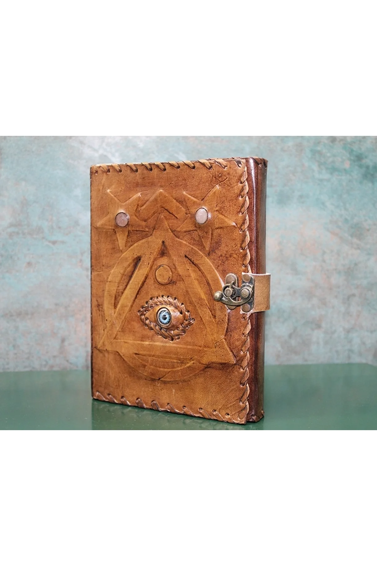 Taşlı Deri Defter Ksk3146