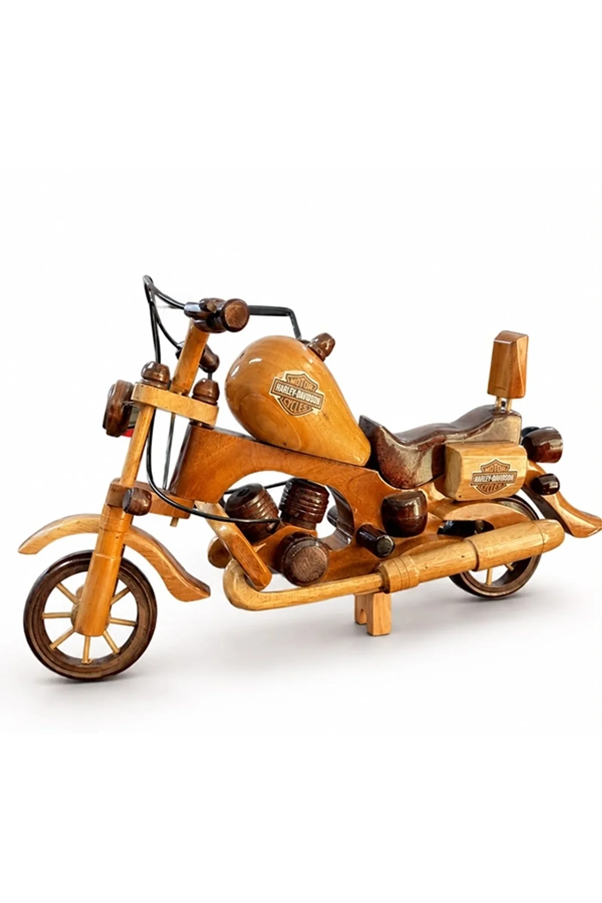 Dekoratif Ahşap Harley Motor No:1139