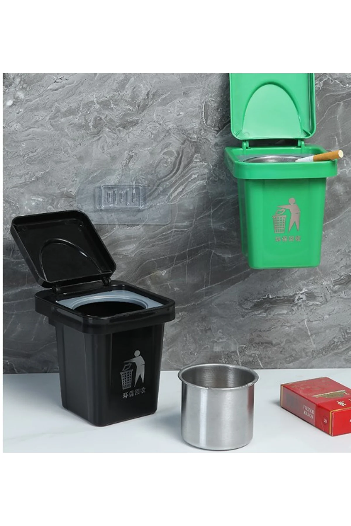Çöp Kovası Tasarımlı Küllük (4741) - Just Cheap Store Görsel 4