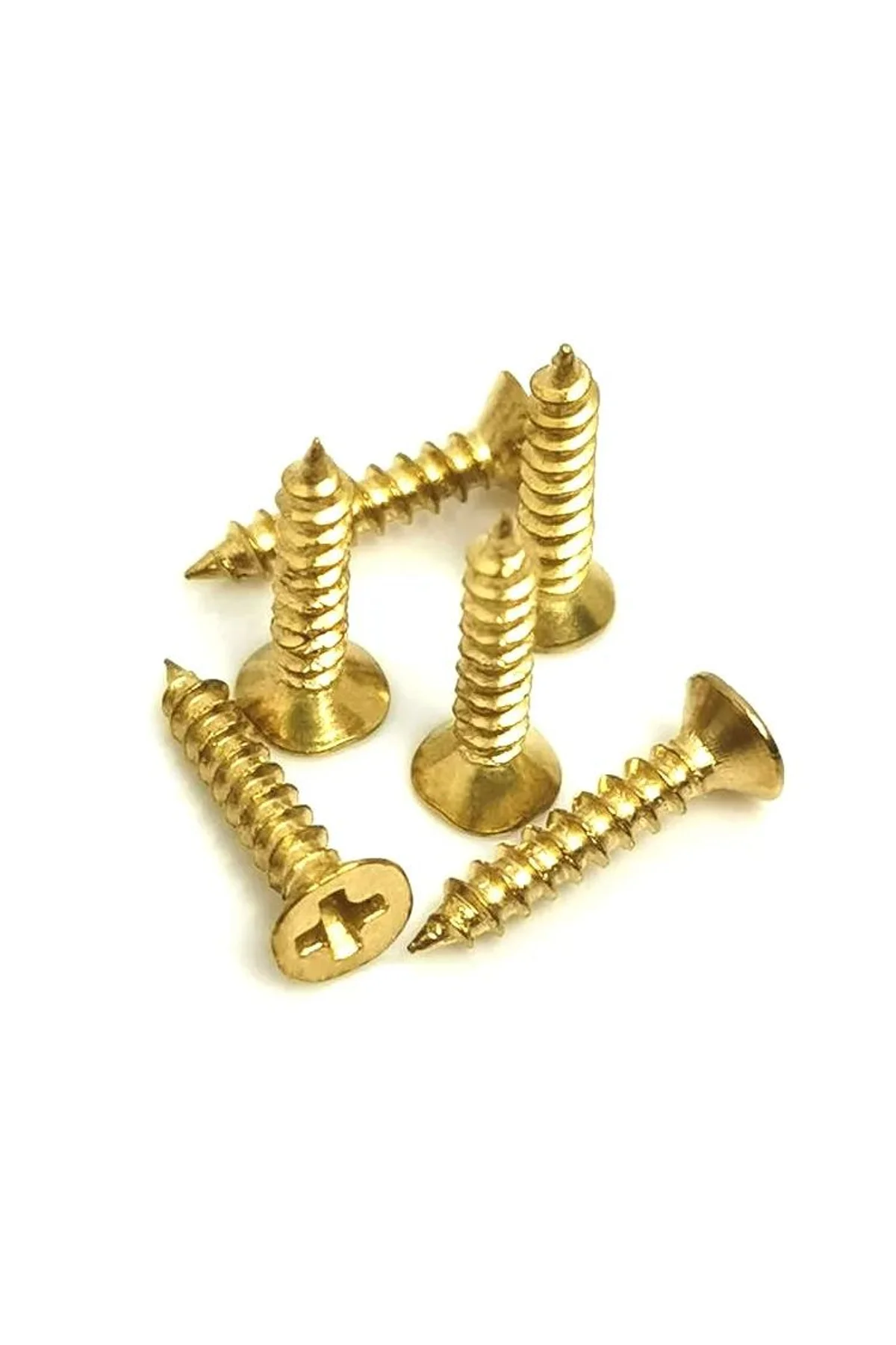 Klips, Menteşe, Ayak, Ağaç, Sunta Vidası 3x13 Mm - Sarı 100 Adet