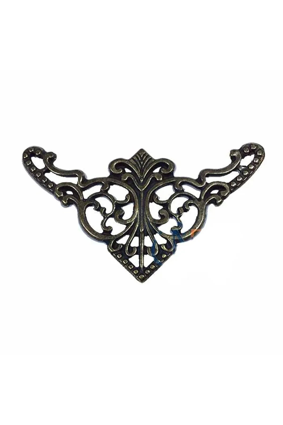 Dekoratif Köşe Süsü, Köşelik - Büyük, 31x55mm, Antik, 1 Adet