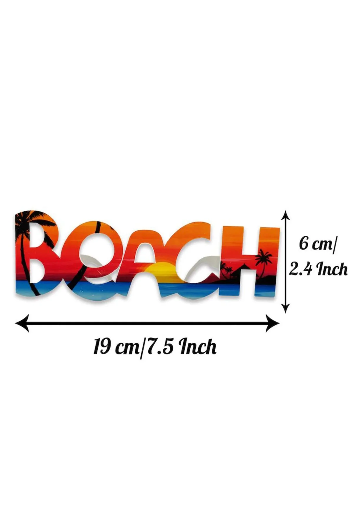 Beach Yazılı Parti Gözlüğü Yaza Merhaba Hawaii Show Gözlüğü 19x6 Cm - Just Cheap Store Görsel 3
