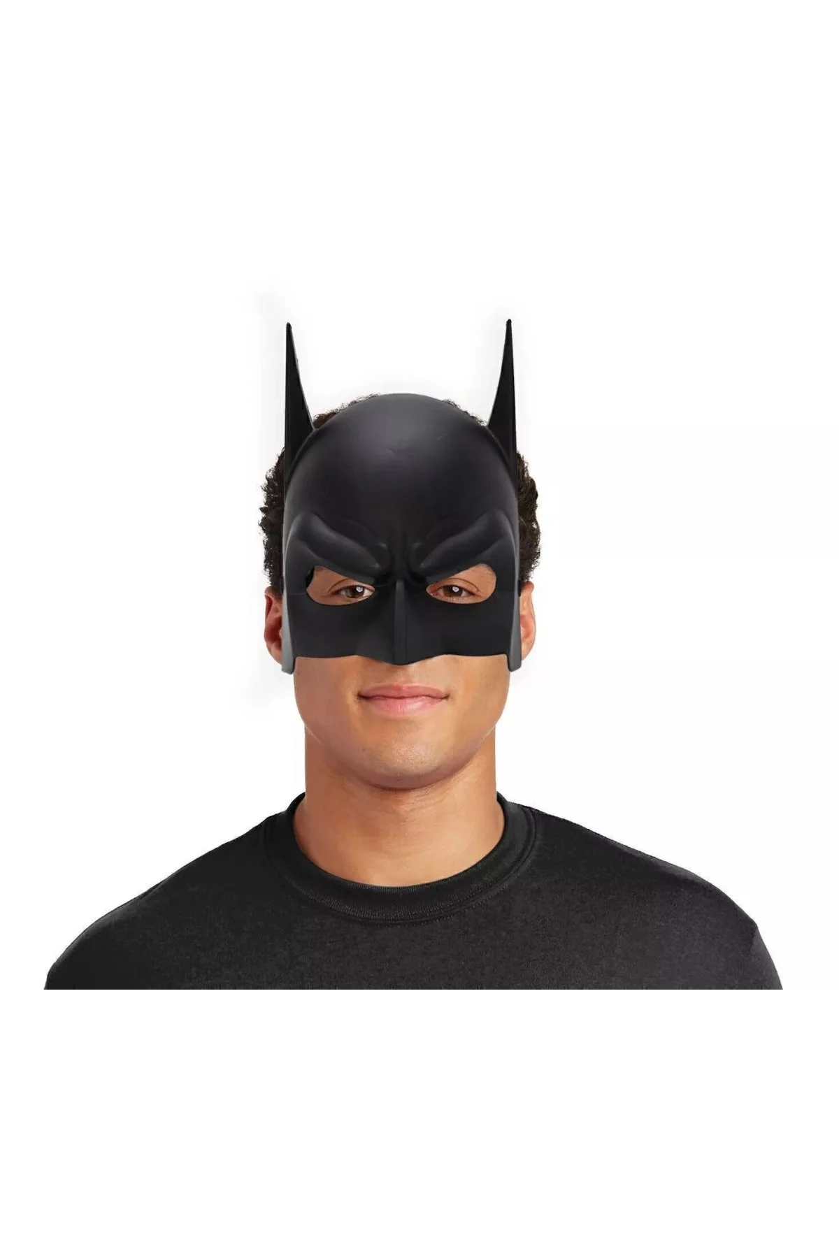Siyah Renk Çocuk Boy Arkadan Lastikli Batman Maskesi A Kalite 20x14 Cm - Just Cheap Store Görsel 4