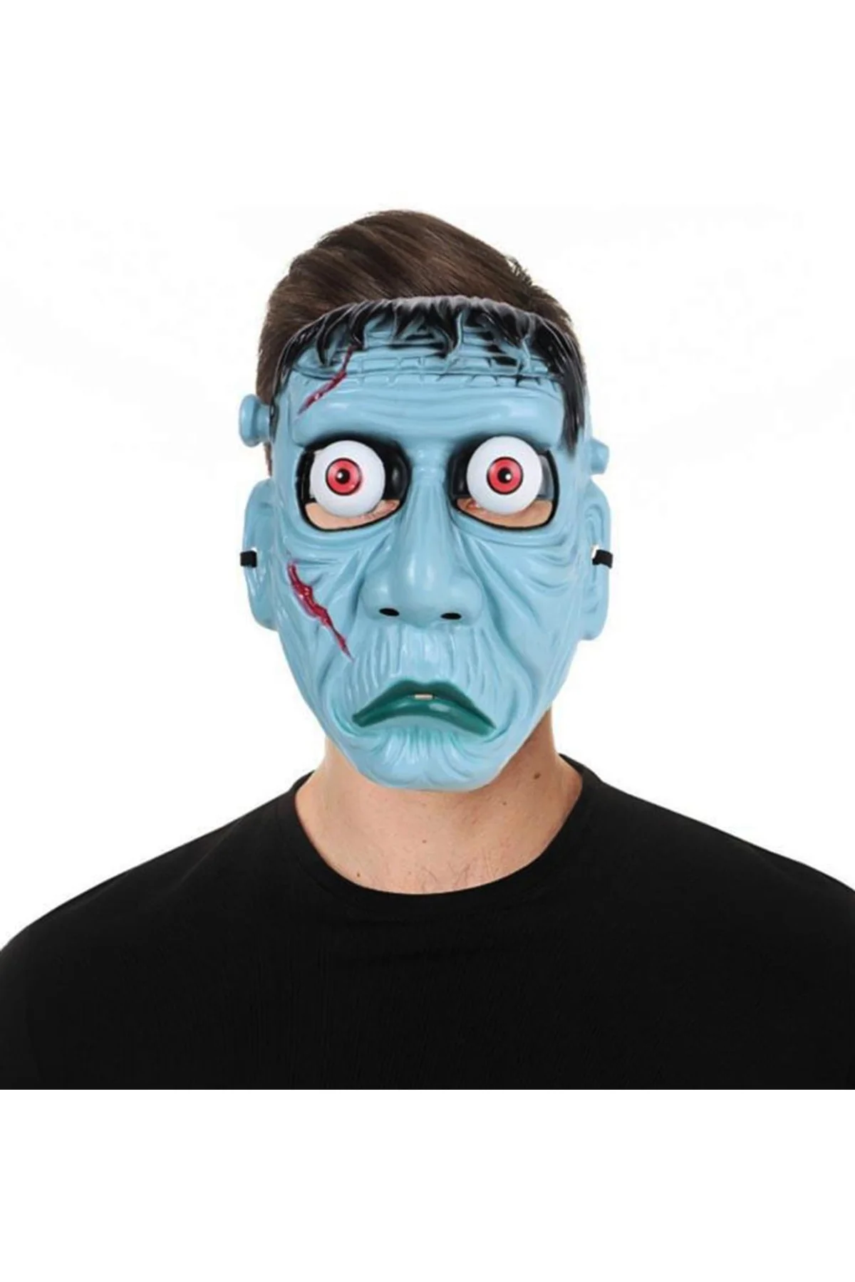 Frankenstein Temalı Sallanan Oynar Gözlü Maske - Just Cheap Store Görsel 4
