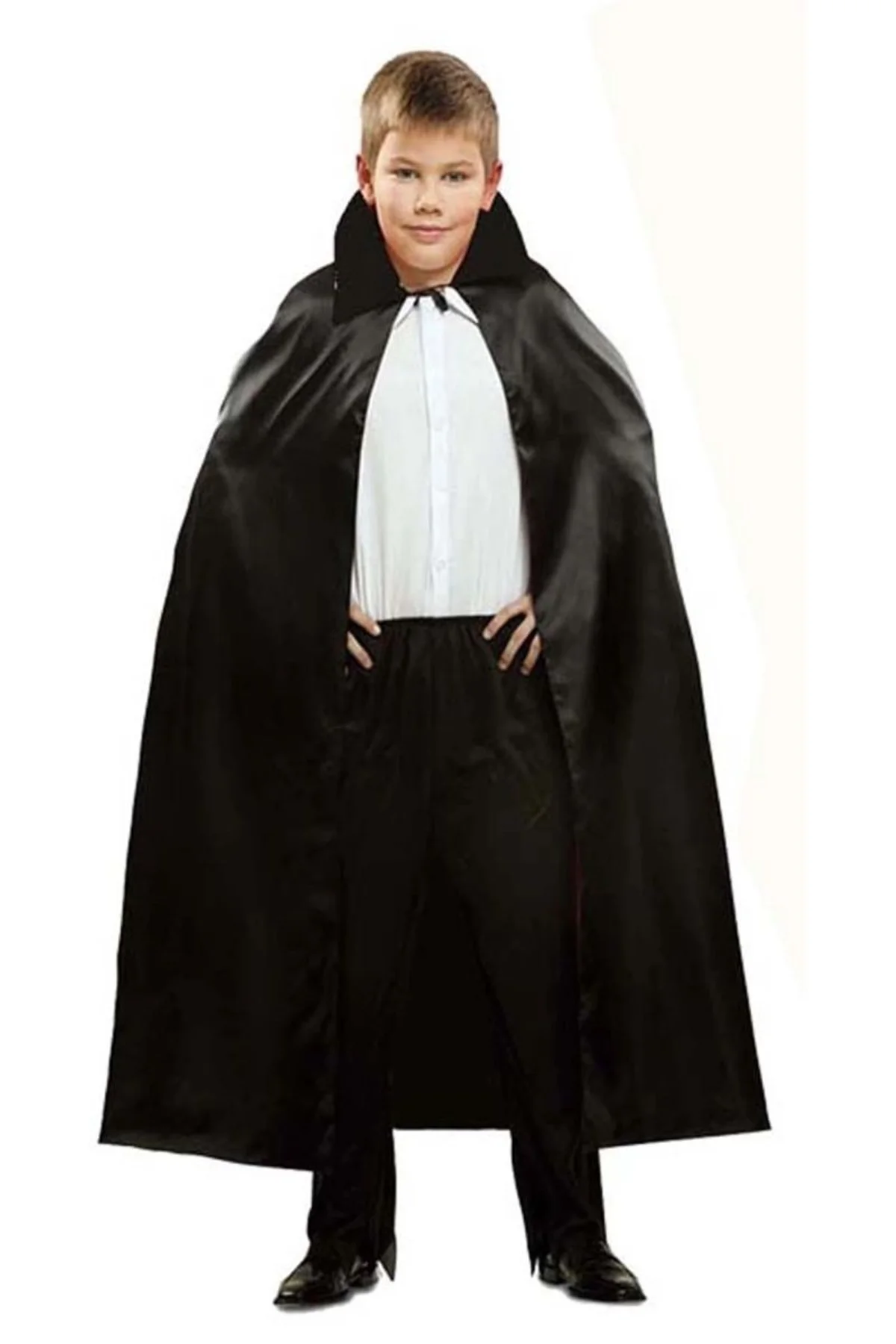 Siyah Renk Yakalı Halloween Pelerini 90 Cm - Just Cheap Store Görsel 3
