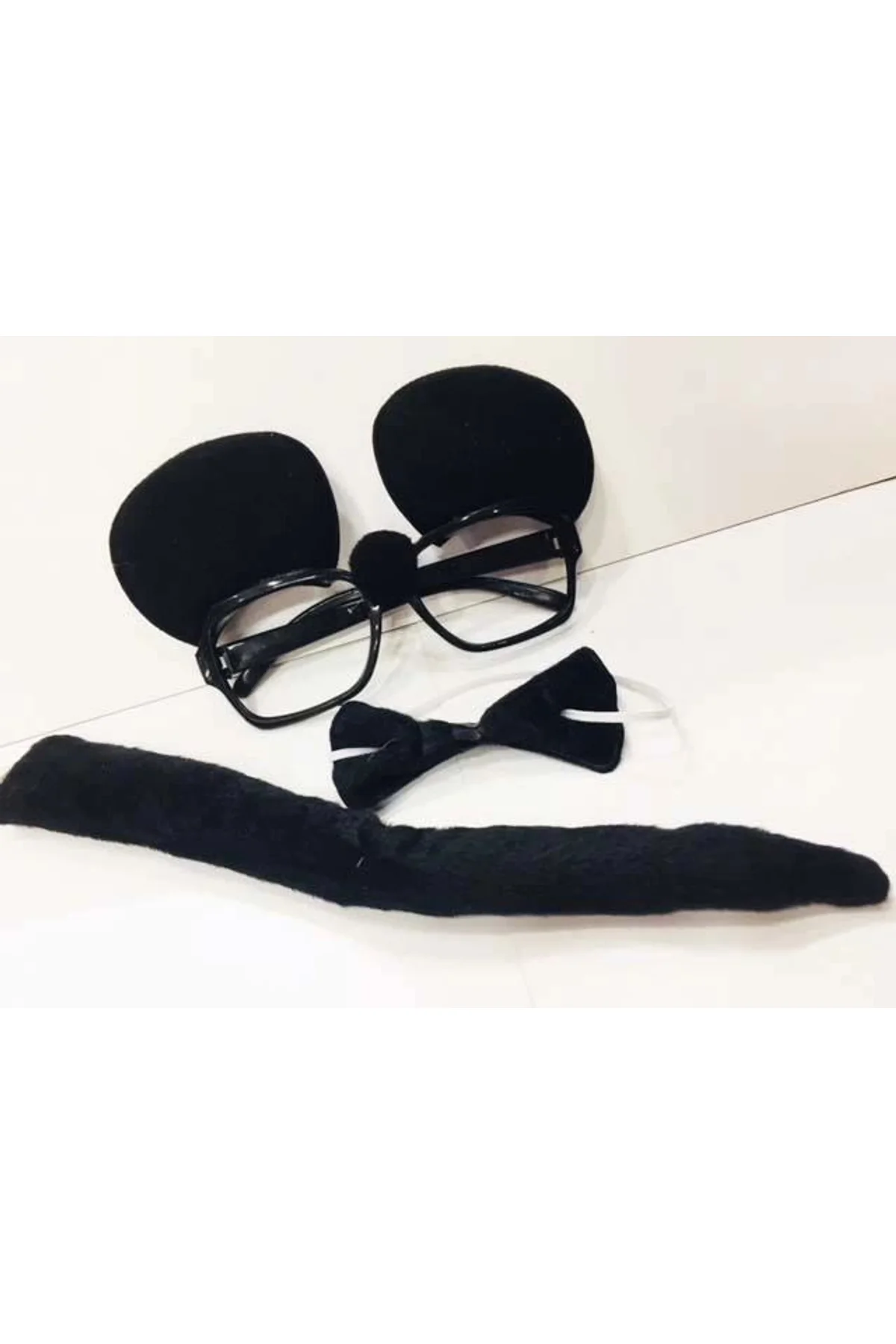 Mickey Mouse Gözlüğü Papyonu Kuyruğu Seti - Just Cheap Store Görsel 2