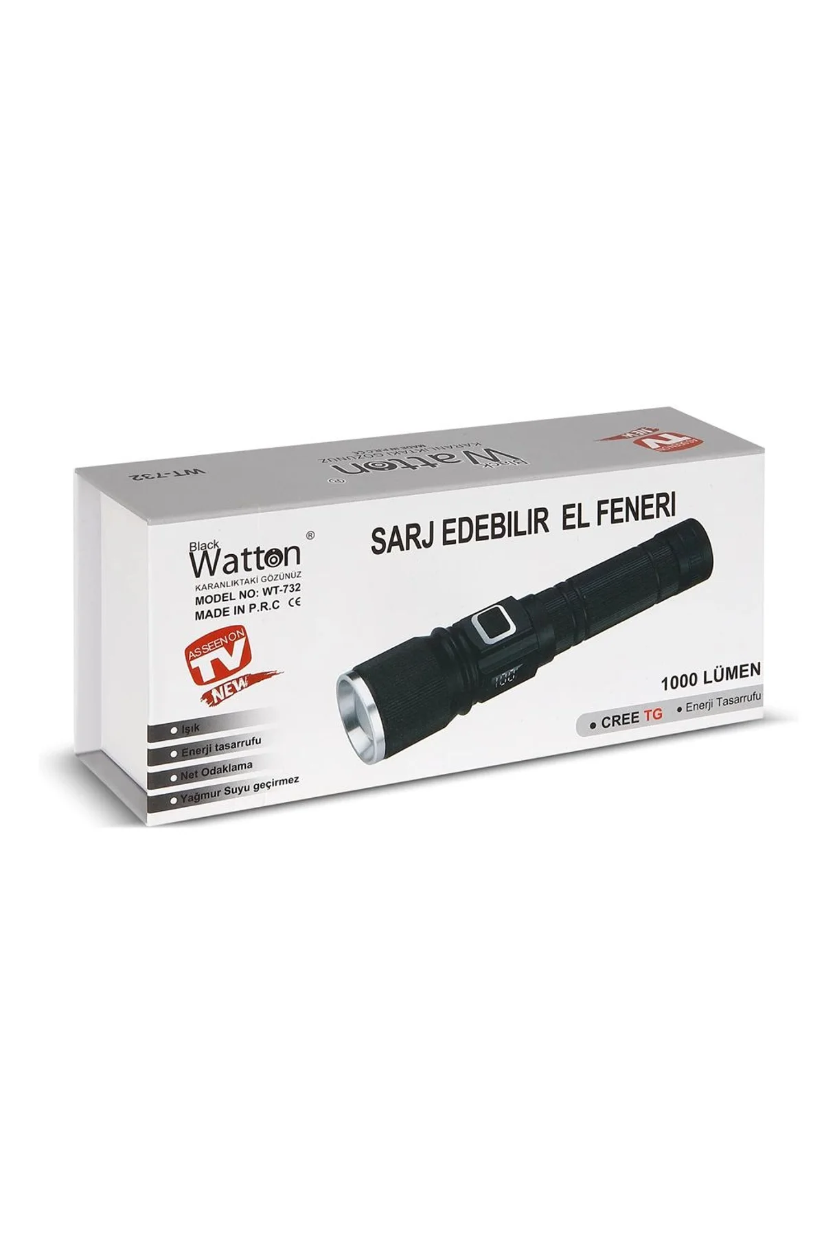 Cree Tg Led 1000 Lümen Göstergeli Fonksiyonel El Feneri Wt-732 - Just Cheap Store Görsel 5