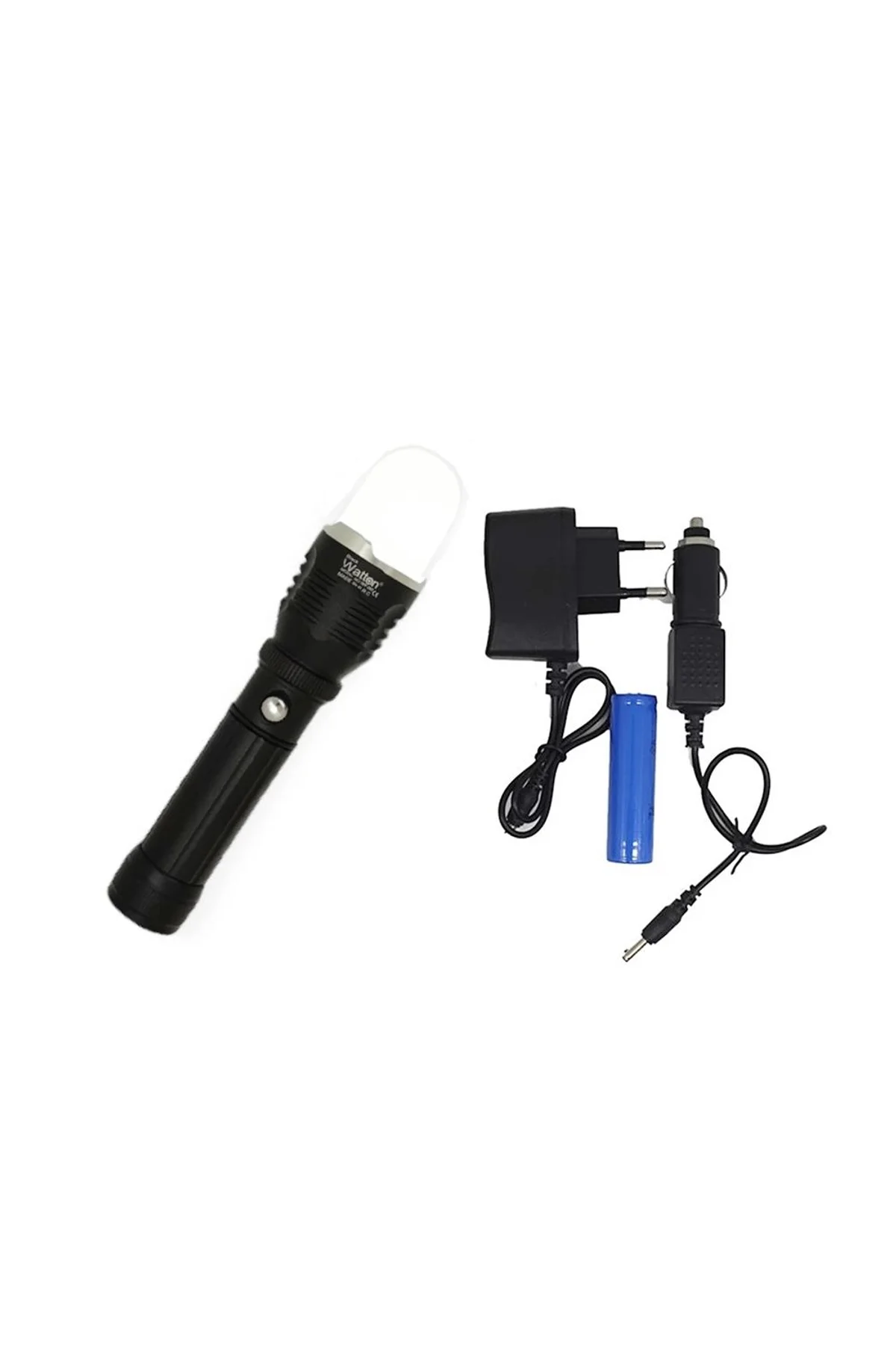 Flaşörlü Uzun Mesafeli Şarjlı Pilli Mıknatıslı El Feneri Wt-282 - Just Cheap Store Görsel 5
