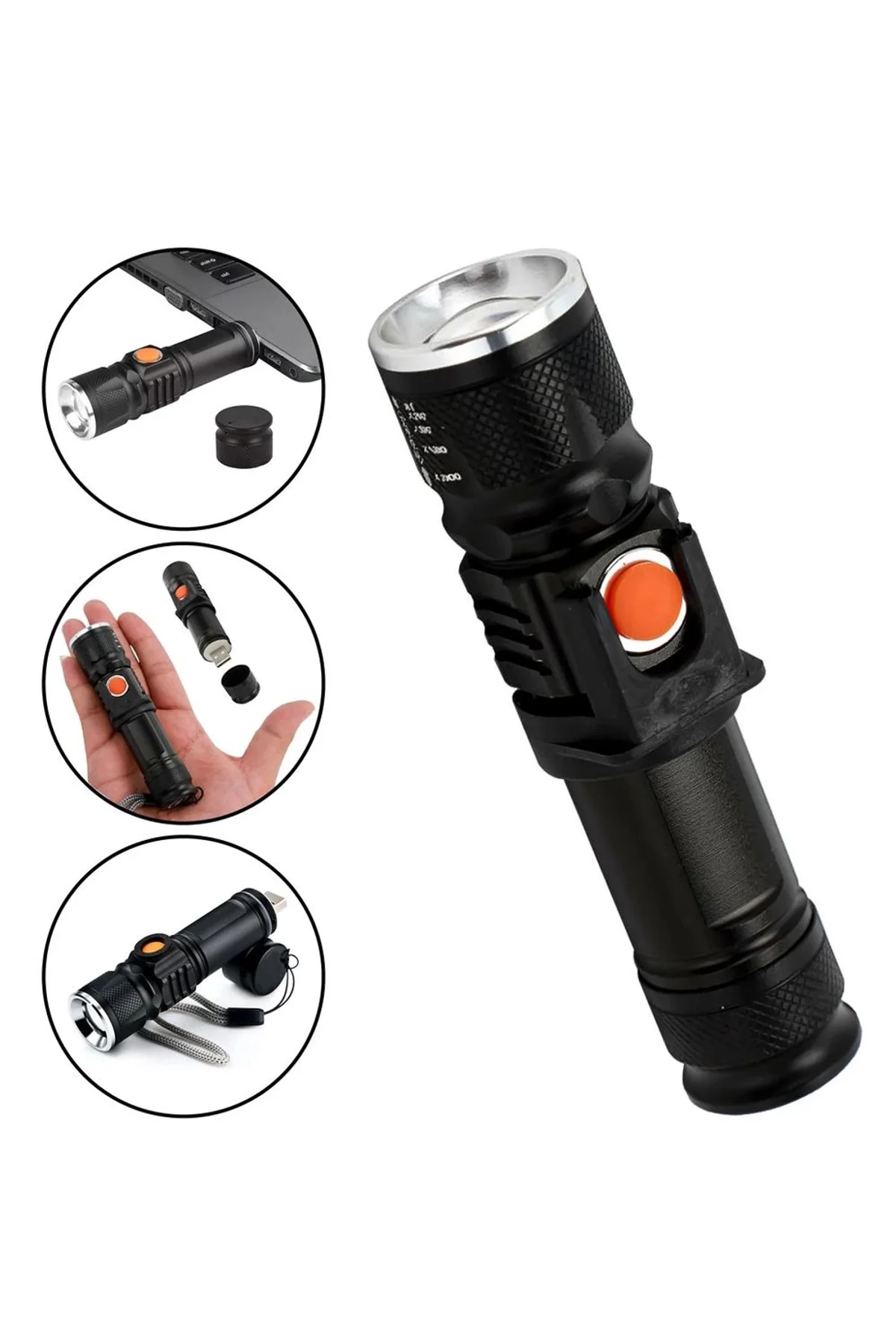 P50 Led Şarjlı Mıknatıslı Usb El Feneri Wt-622 - Just Cheap Store Görsel 3