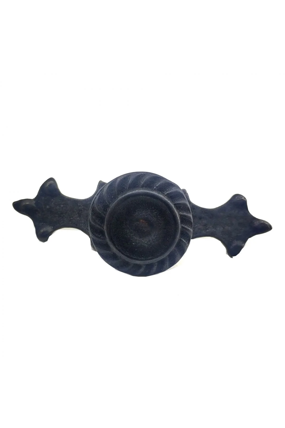 Antika Tarz Dekoratif Pirinç Çizgili Düğme - 35x100 Mm, Büyük, Oksit
