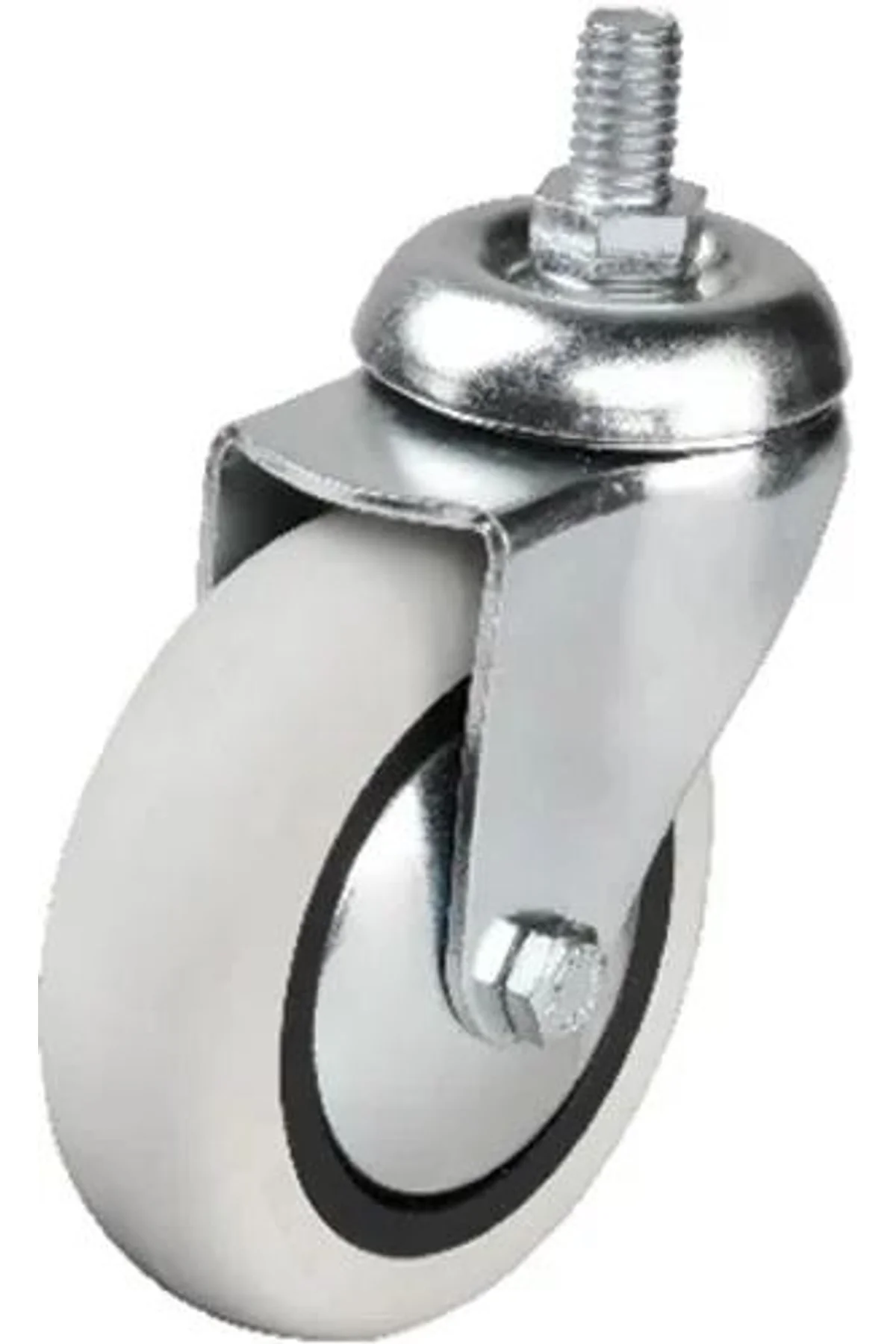 352 - 75x25 Mm Pvc Makaralı Vidalı Teker 4 Adet
