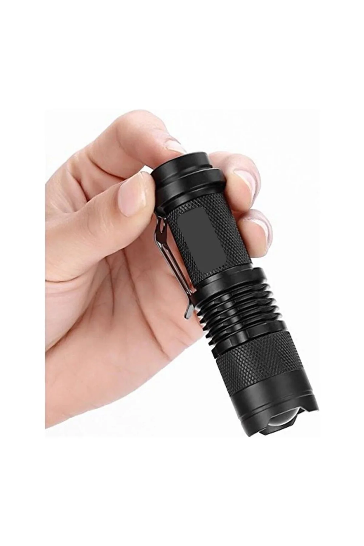 Km-87 Polis Tipi Zoomlu Şarjlı Metal Dağ Kamp Cep Feneri Cree Led 2300 Lumens - Just Cheap Store Görsel 5