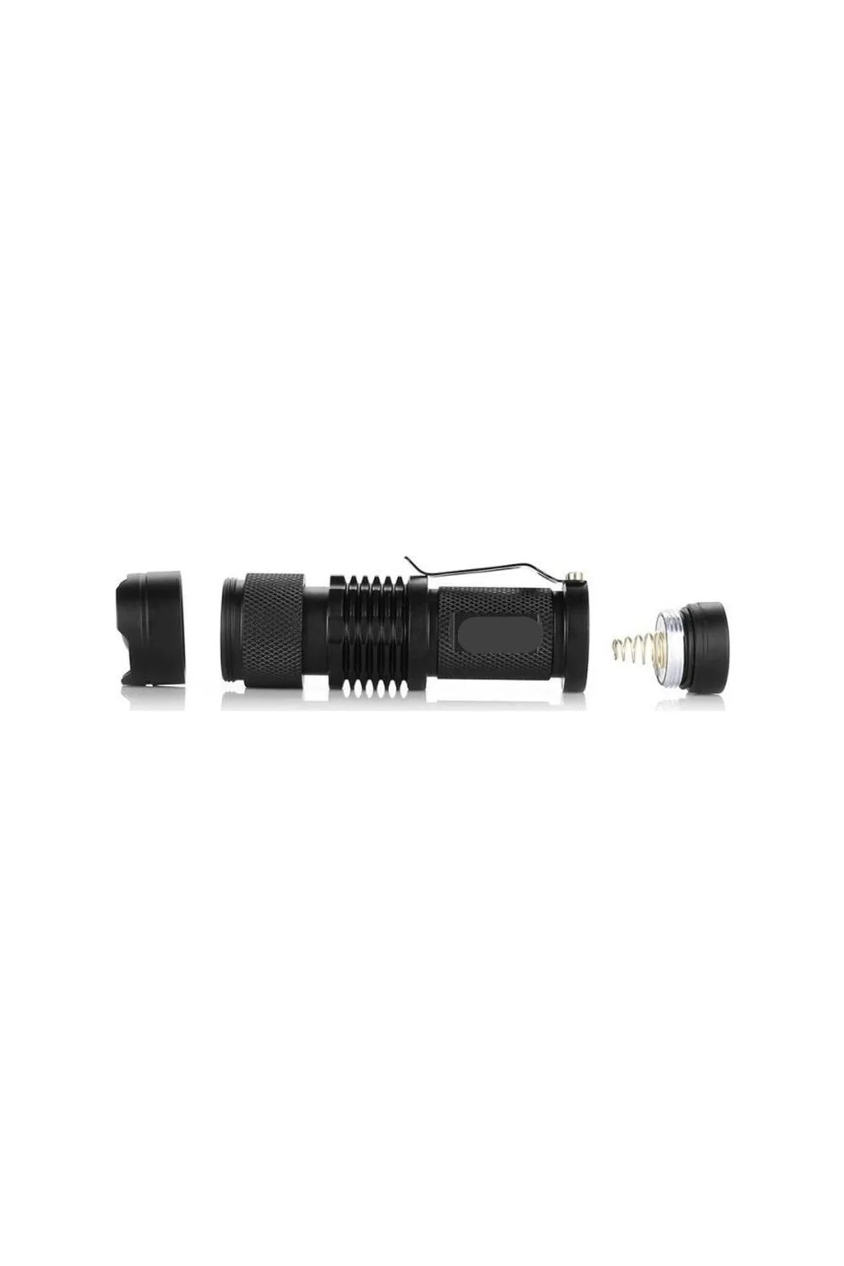 Km-87 Polis Tipi Zoomlu Şarjlı Metal Dağ Kamp Cep Feneri Cree Led 2300 Lumens - Just Cheap Store Görsel 3