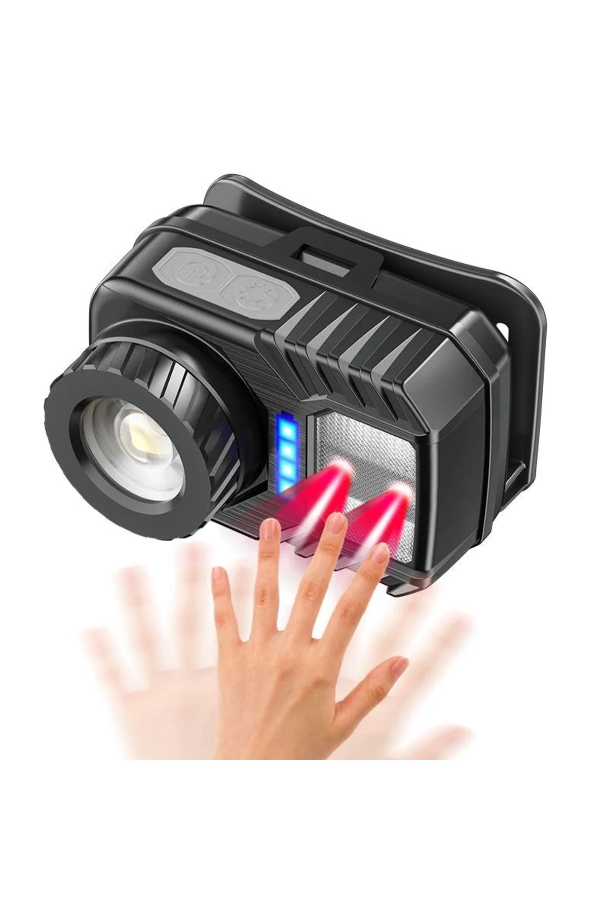 Ps-571 Sensör Xpg Cob Led Usb Şarj Edilebilir Lityum Pilli Zoomlu Kafa Lambası - Just Cheap Store Görsel 3