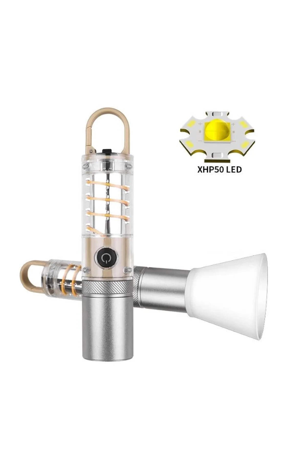 Ps-8915 10w Zoomlu Led Powerbank Özellikli Şarjlı Kamp El Feneri - Just Cheap Store Görsel 2