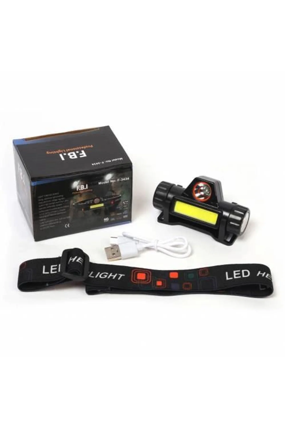 F-3434 Şarjlı Mıknatıslı Kafa Feneri - Just Cheap Store Görsel 3