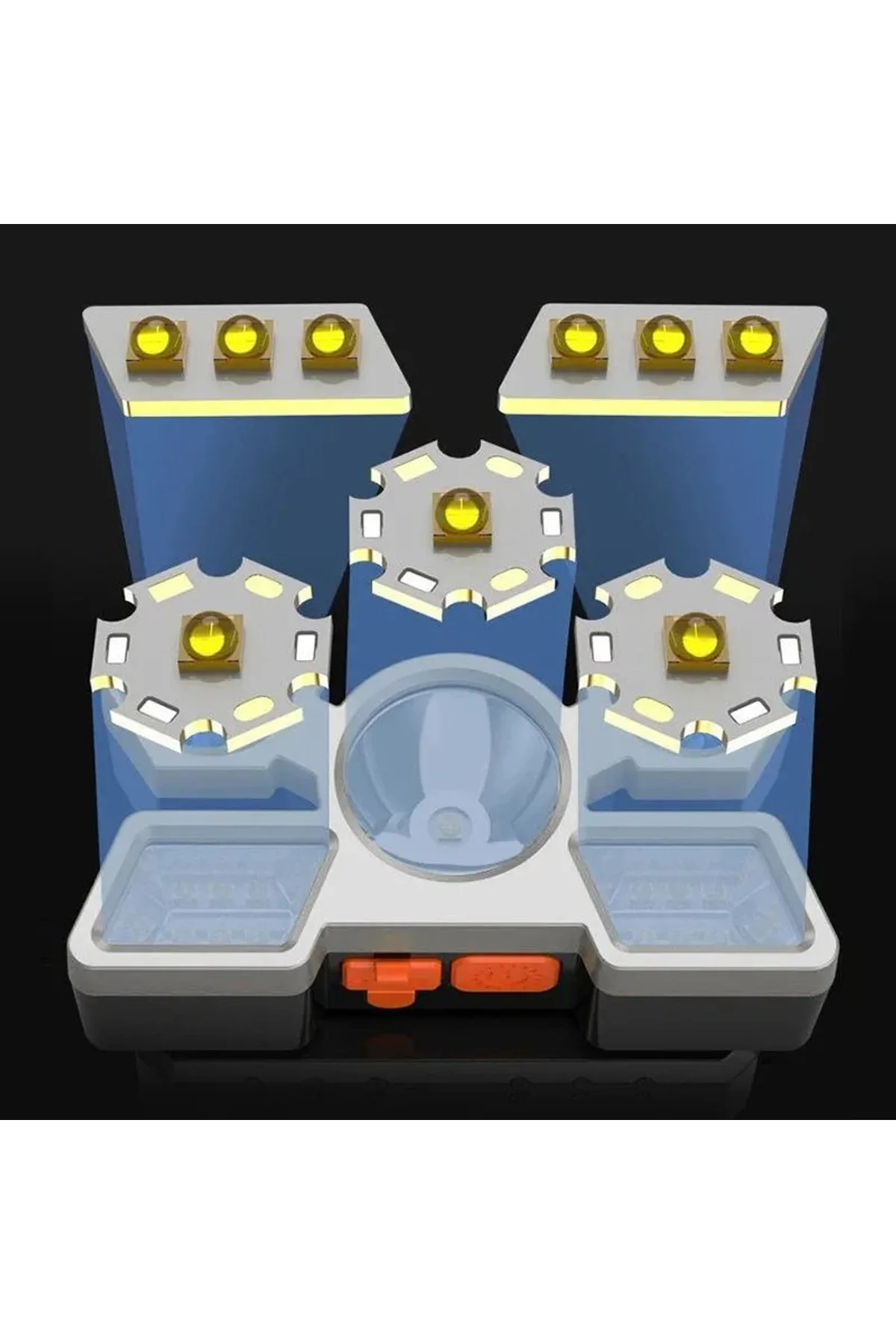 212 Model Şarjlı 5 Led 4 Modlu Cob Led Avcı Balıkçı Kamp Süper Kafa Lambası - Just Cheap Store Görsel 3