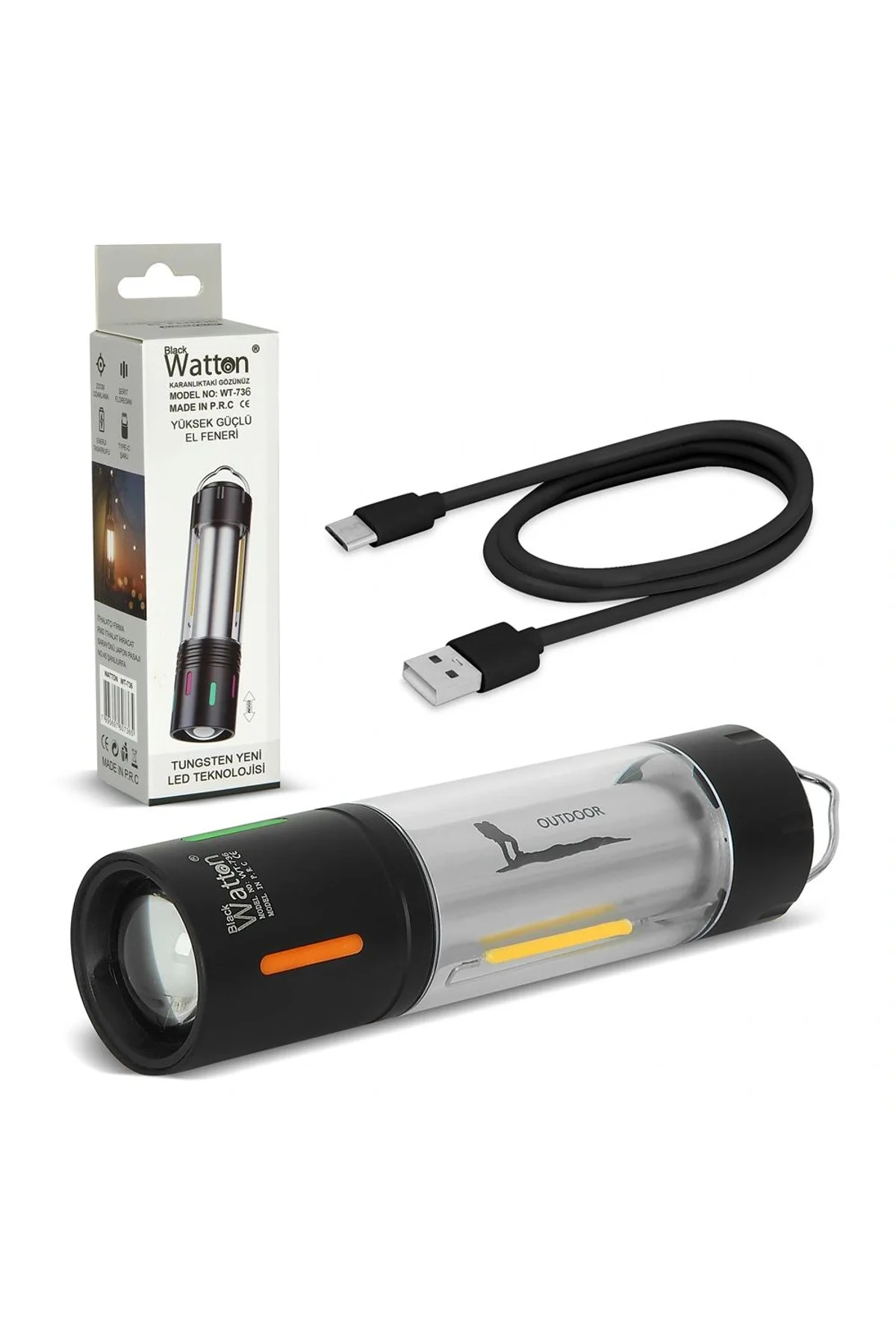 Tg Led Şarjlı Kamp Lambası Ortam Odak Aydınlatma Wt-736 - Just Cheap Store Görsel 2