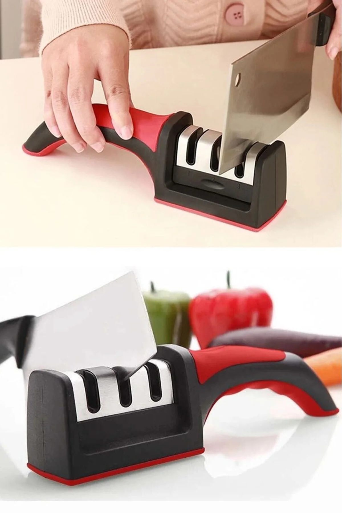 Profesyonel Bıçak Bileyici 3 Açılı Elmas Seramik Tungsten Çelik El Bıçakları Bileme - Just Cheap Store Görsel 3